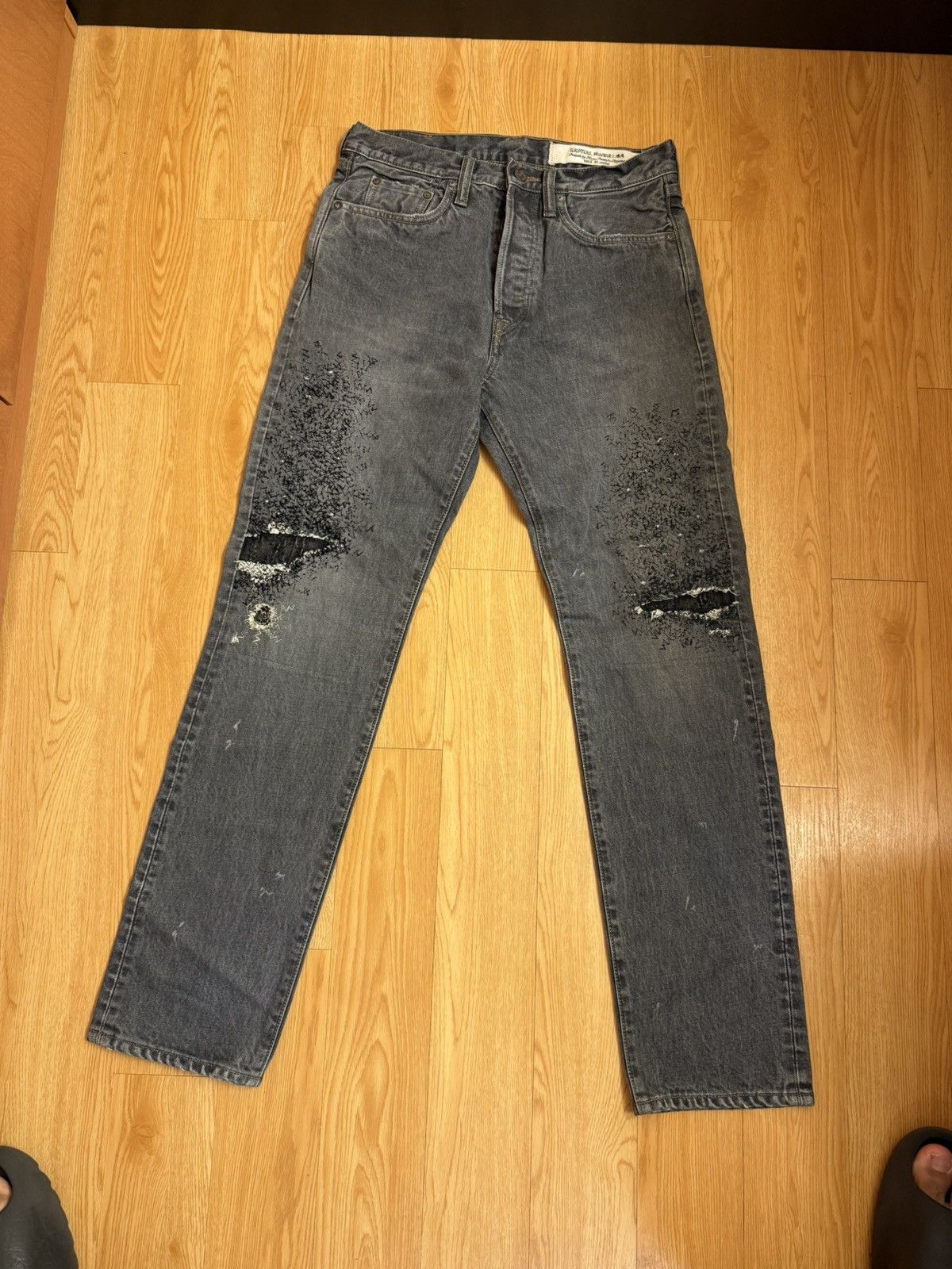 Kapital Kapital 14oz 5P Monkey Cisco Denim Pants Size US 30 / EU 46 - 1 Thumbnail