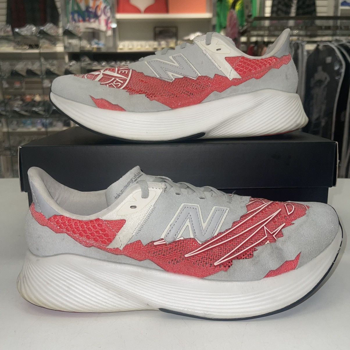 New Balance Stone Island x New Balance ‘Energy Red’ - lightly worn Size US 12 / EU 45 - 1 Thumbnail