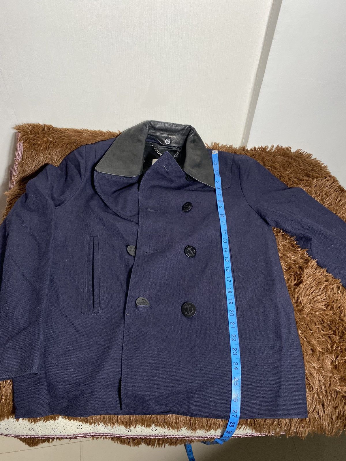 Sandro SANDRO Detachable Collar Double Breasted Jacket Size US M / EU 48-50 / 2 - 8 Thumbnail