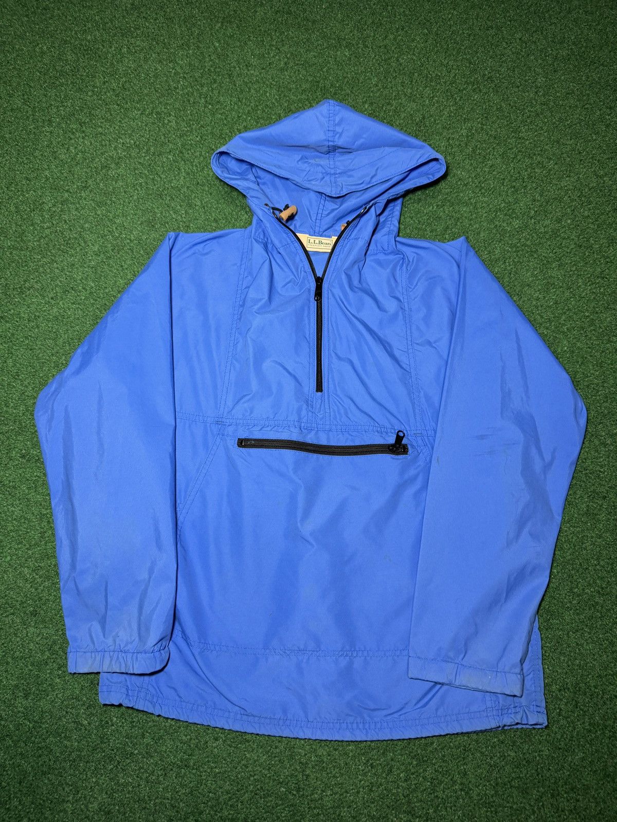 L.L. Bean LL Bean 1/4 Zip Light Blue Medium Anorak 90s 20x26 Jacket Size M / US 6-8 / IT 42-44 - 1 Thumbnail