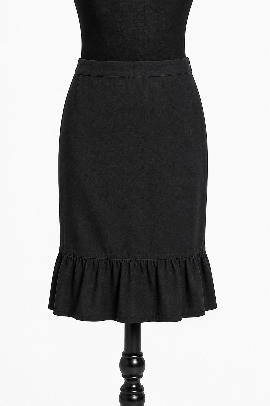 Sonia Rykiel Vintage Sonia Rykiel Black Midi Skirt Size M 90s Size 28" / US 6 / IT 42 - 1 Thumbnail