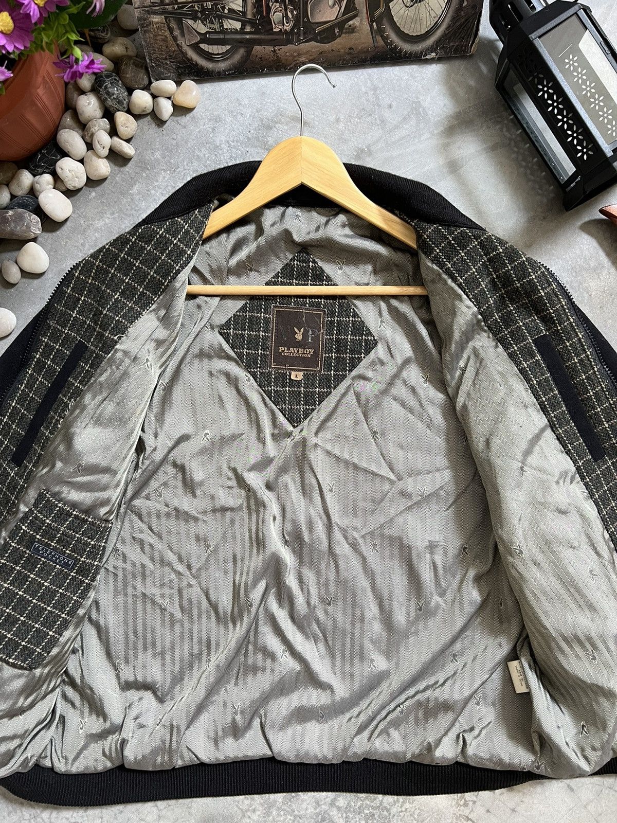 Vintage Vintage 🏴‍☠️ Vip Playboy Bomber Style Jacket Size US L / EU 52-54 / 3 - 12 Thumbnail