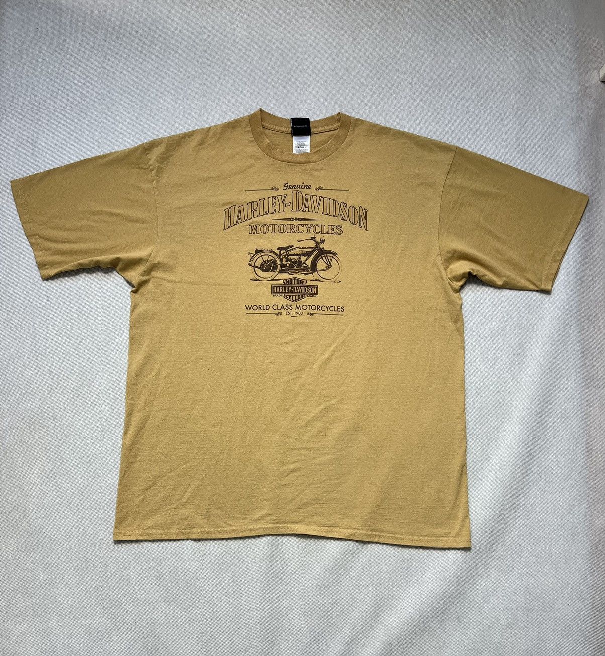 Harley Davidson × Vintage Baggy Tshirt Harley Davidson Motor Cycles Alton Vintage Size US XXL / EU 58 / 5 - 2 Thumbnail