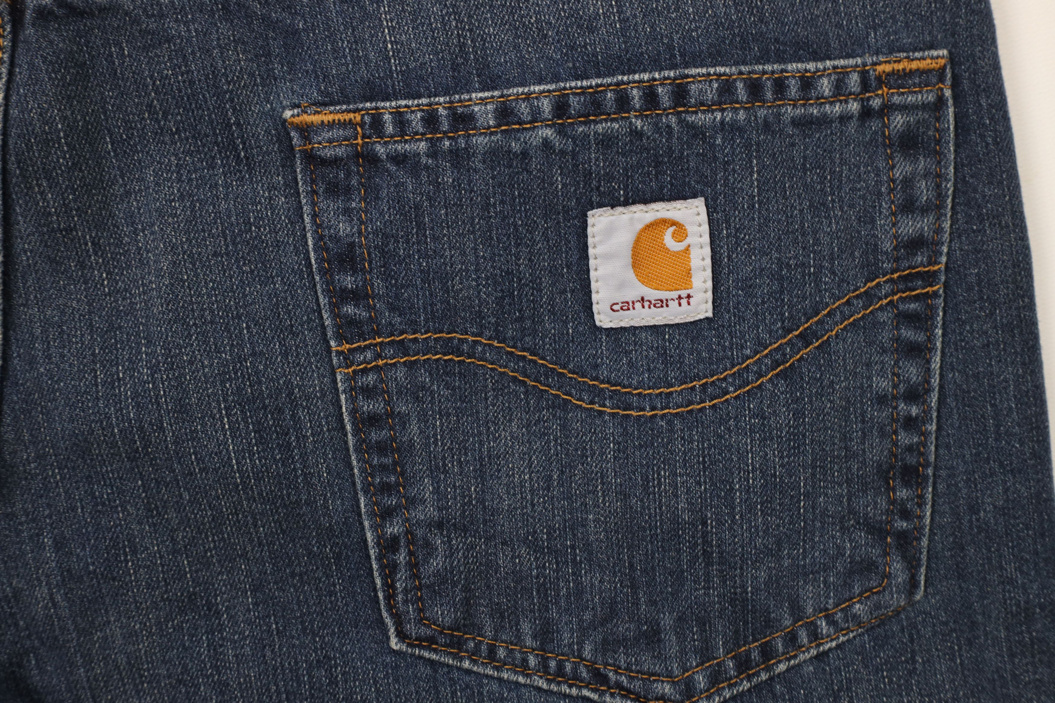 Carhartt × Vintage Vintage Y2K Carhartt Spell Relaxed Fit Dungaree Denim Jeans Size US 36 / EU 52 - 13 Thumbnail