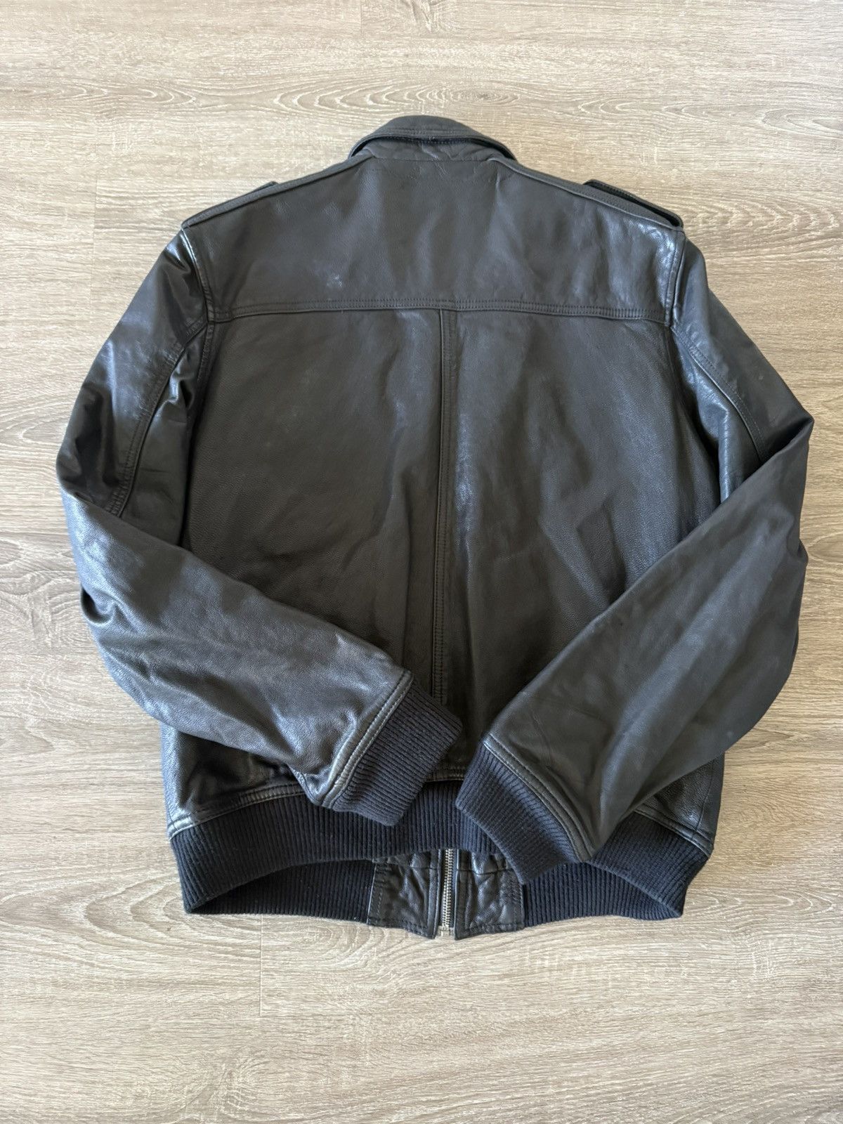 Kenneth Cole James Dean Biker Zipper Leather Jacket Size US M / EU 48-50 / 2 - 4 Thumbnail