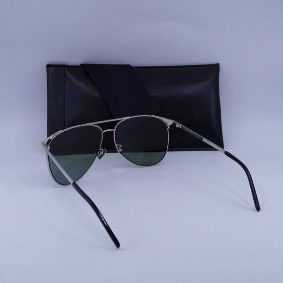 Saint Laurent Paris Saint Laurent SL279 004 Sunglasses Silver Aviator Frame Size ONE SIZE - 9 Thumbnail