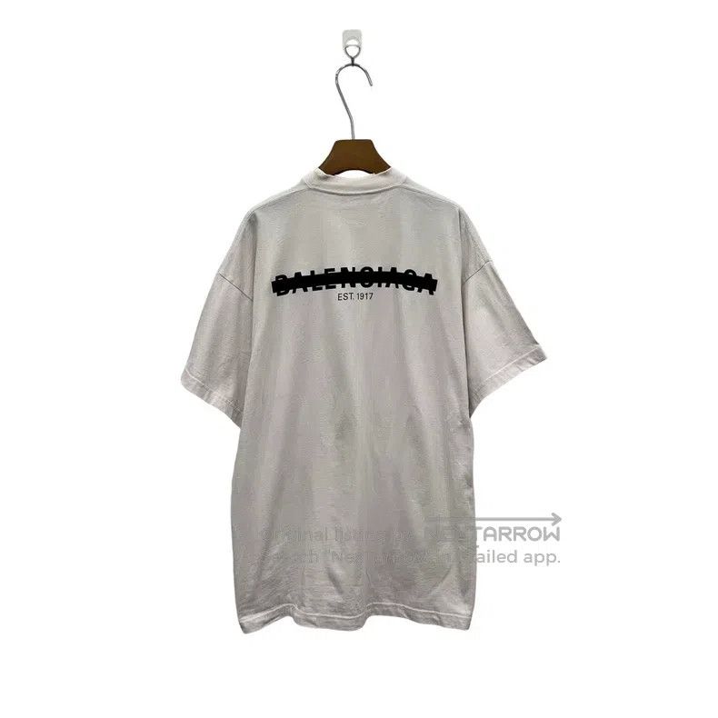 Balenciaga Balenciaga Light pink cover tape delete line short-sleeve Size US S / EU 44-46 / 1 - 1 Thumbnail