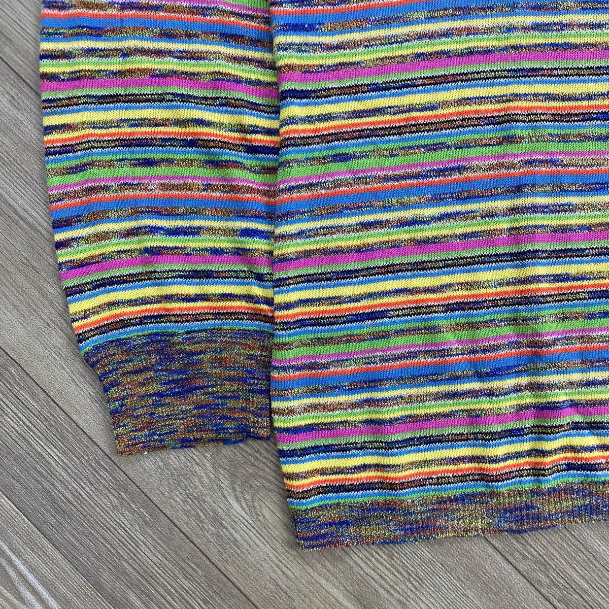 Missoni 1990s Missoni Sport Italy Striped Knitwear Longsleeve Size US L / EU 52-54 / 3 - 5 Thumbnail