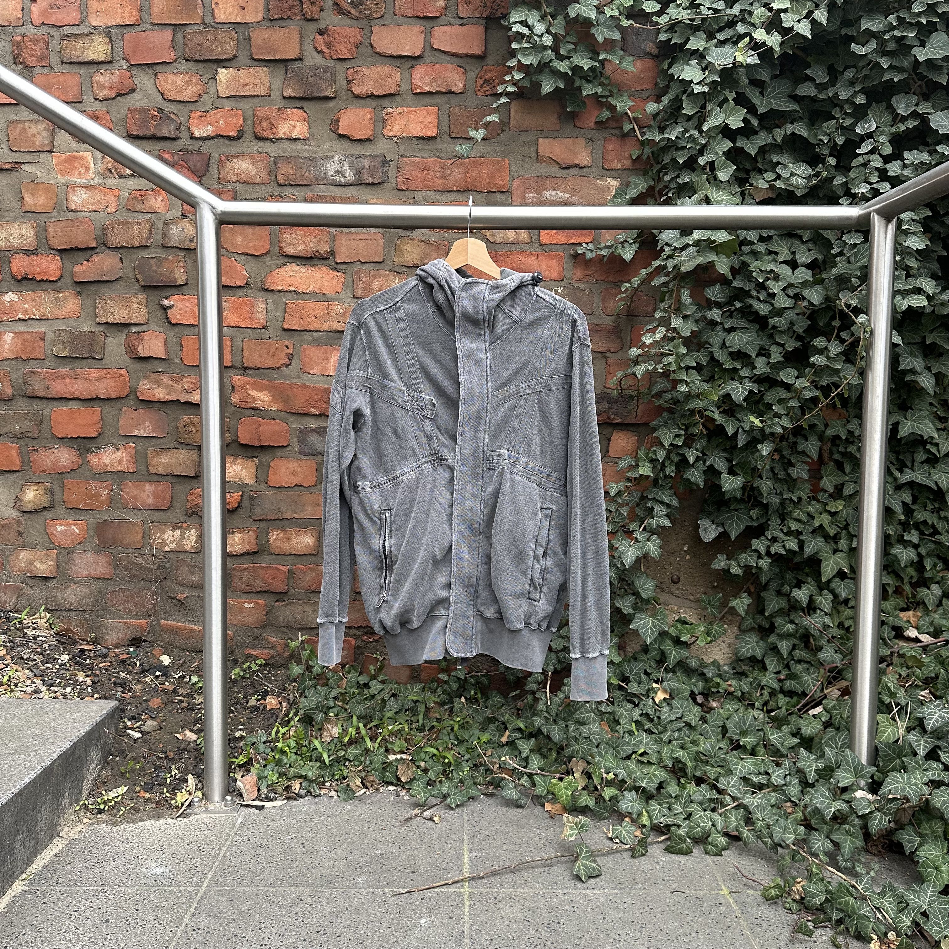 image of Archival Clothing x Maharishi Zip Hoodie !very in Grey, Men's (Size Medium)