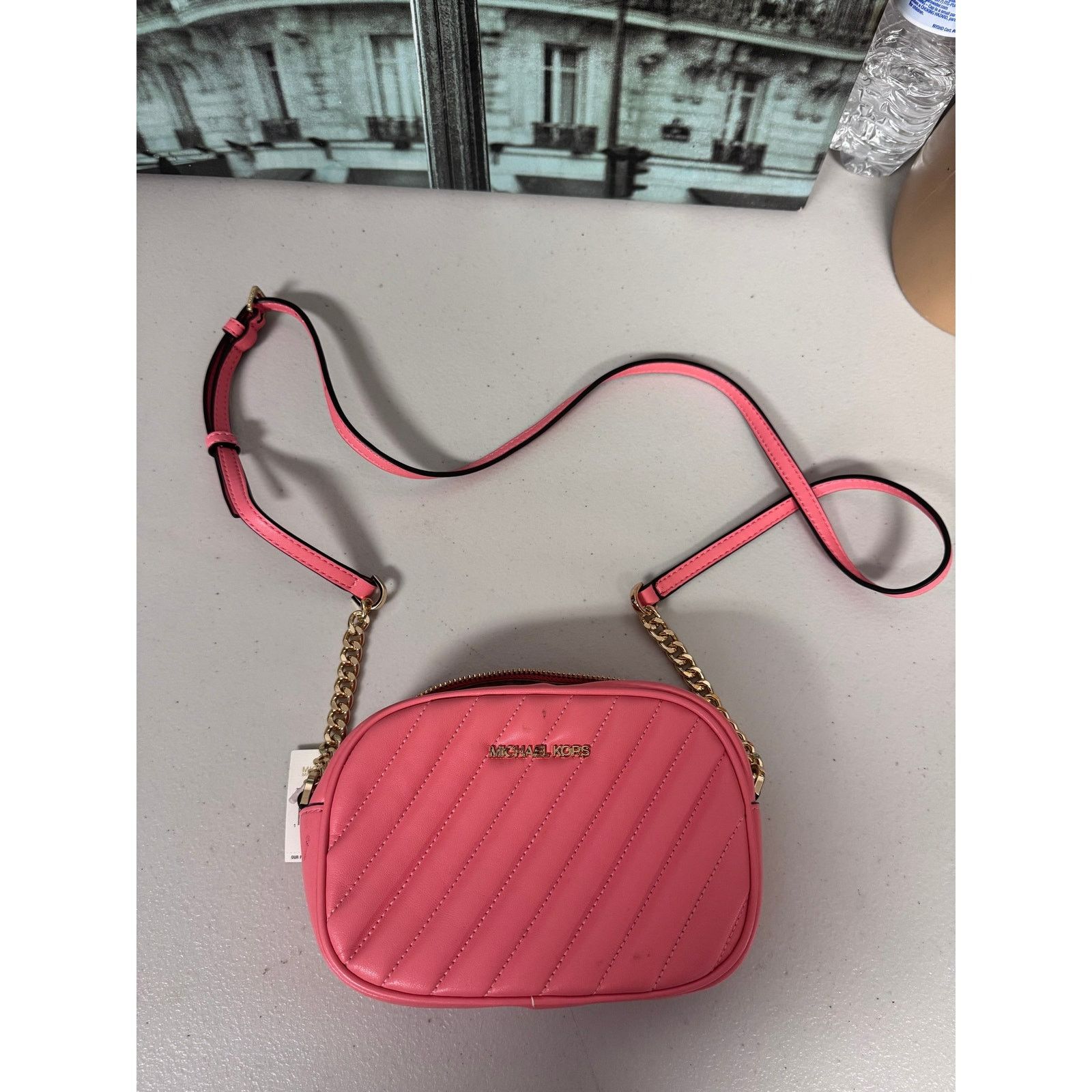 Michael Kors Michael Kors 35S1GX0C1U Rose Small Oval Camera Size ONE SIZE - 5 Thumbnail
