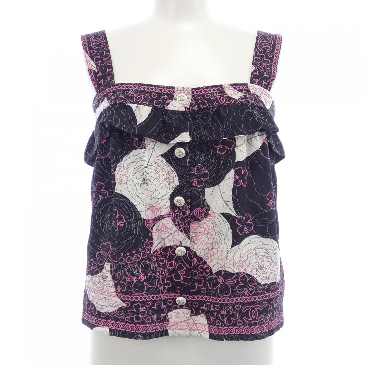 Chanel Chanel Chanel P70168V61582 Silk Top Others Tops P70168V61582 DUTY FREE for USA Size ONE SIZE - 1 Thumbnail