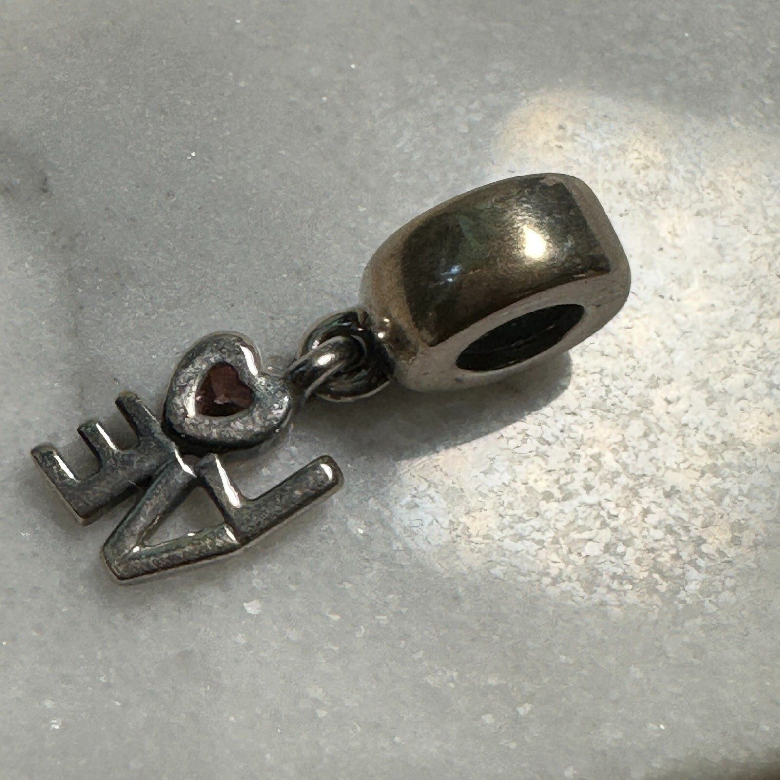 pandora Authentic Pandora Charm LOVE Dangle Pink CZ 791253CZ RETIRED Size ONE SIZE - 3 Thumbnail