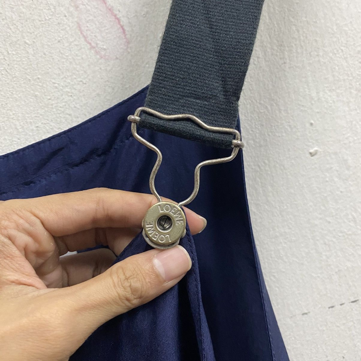 Loewe Loewe Navy Blue Silk Cargo Overalls Jumpsuit Size US 43 - 11 Thumbnail
