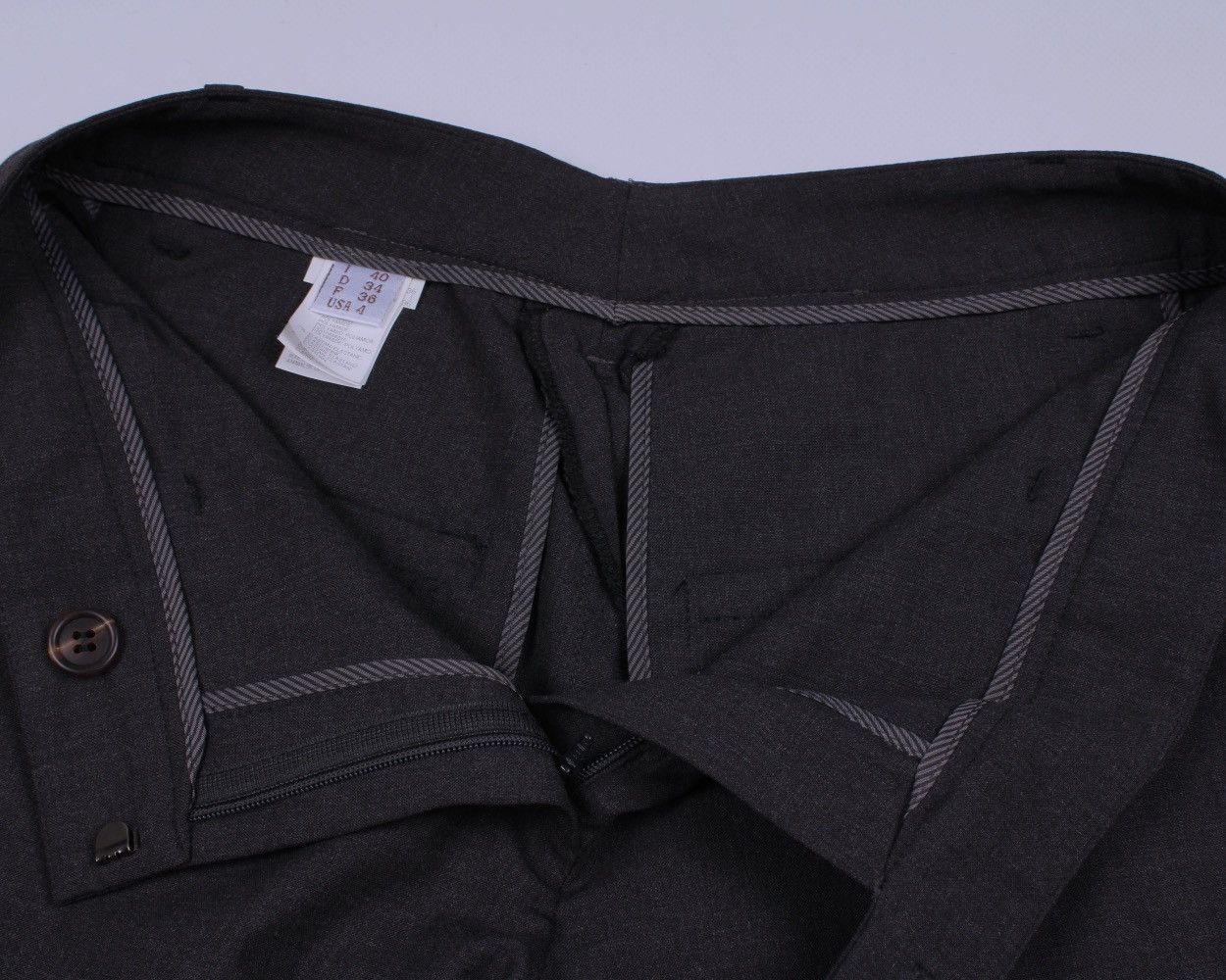Brunello Cucinelli × Designer BRUNELLO CUCINELLI Wool Blend Dark Gray Ankle Pants Size 27" / US 4 / IT 40 - 19 Thumbnail