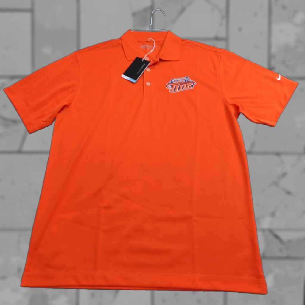Nike Nike Polo Shirt M Orange Staten Island Tide Baseball NEW Polo Nike Golf Dri-Fit Men Size US M / EU 48-50 / 2 - 1 Thumbnail