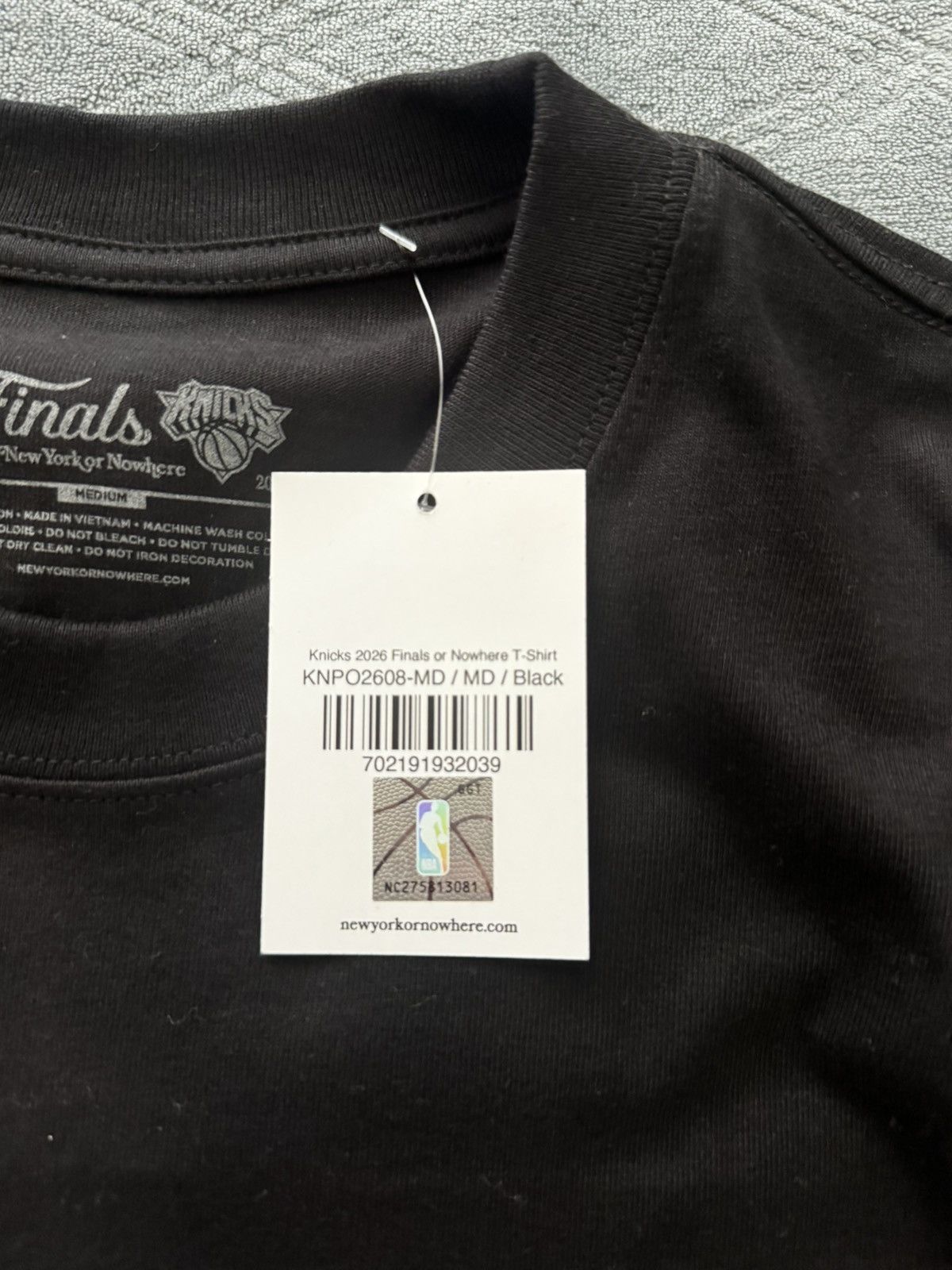 Nyon X Knicks Finals Tee in Black, Men's (Size M) — image 3 of 3