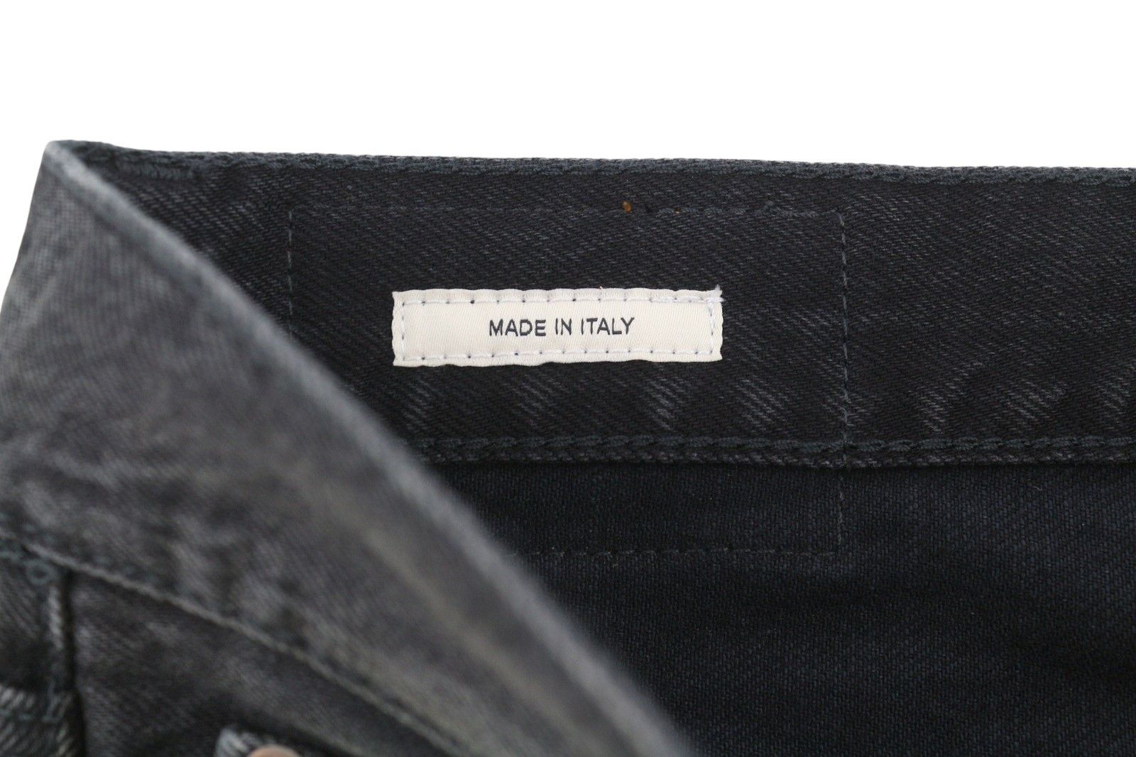 R13 CUFFED BOYFRIEND 30 Phantom Selvedge Black FW25 Jeans 86627 Size US 30 / EU 46 - 12 Thumbnail