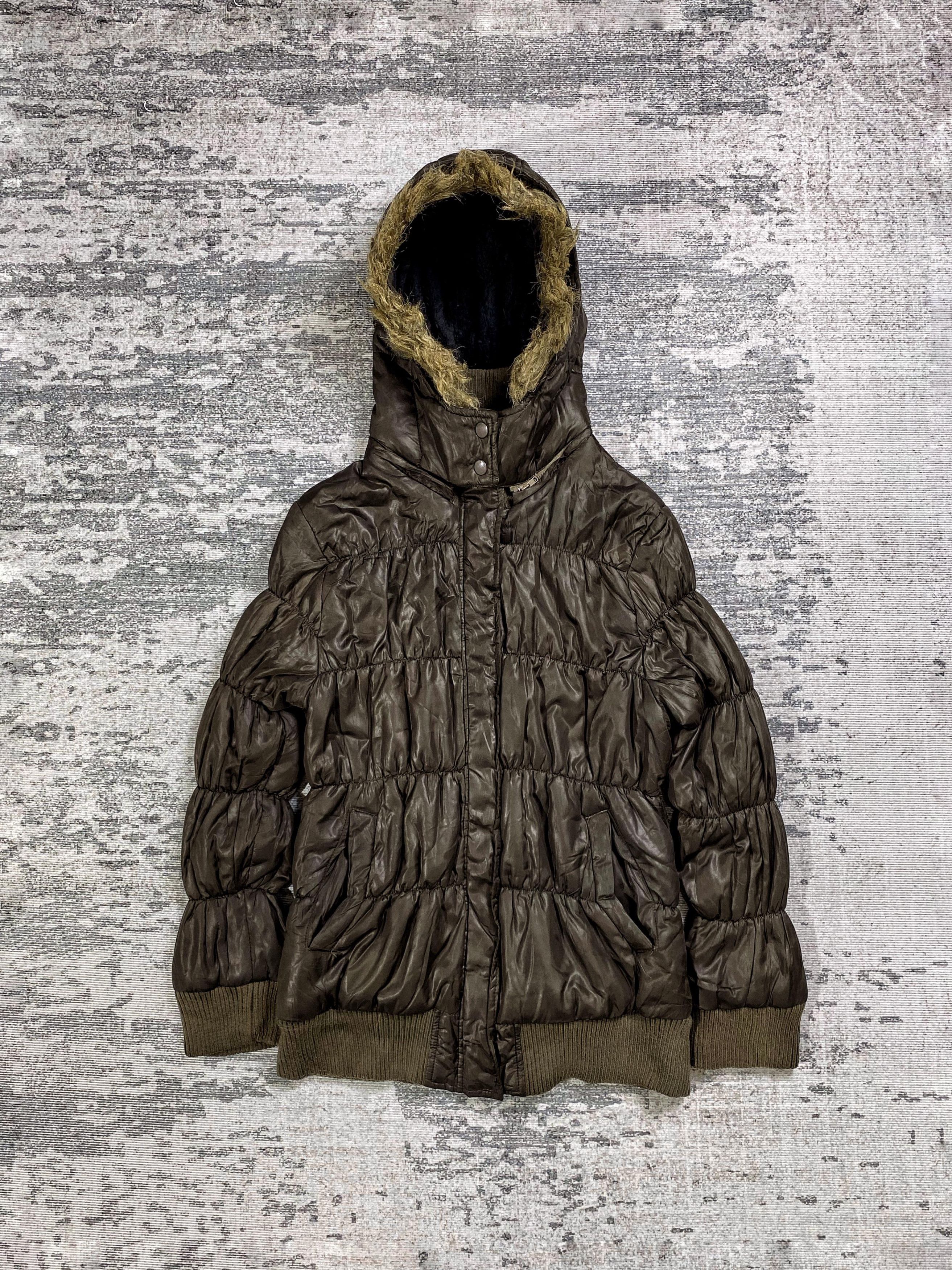 Japanese Brand 2000s Y's Hysteric Wrinkle Fur Puffer Hodded y2k Lgb Ifsix Size US M / EU 48-50 / 2 - 1 Thumbnail