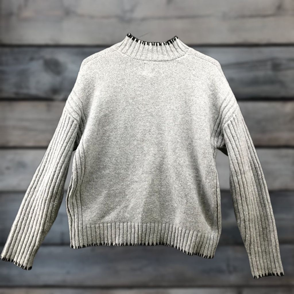 Joie Joie High Neck Sweater Womens S Gray Pullover Knit Size S / US 4 / IT 40 - 1 Thumbnail