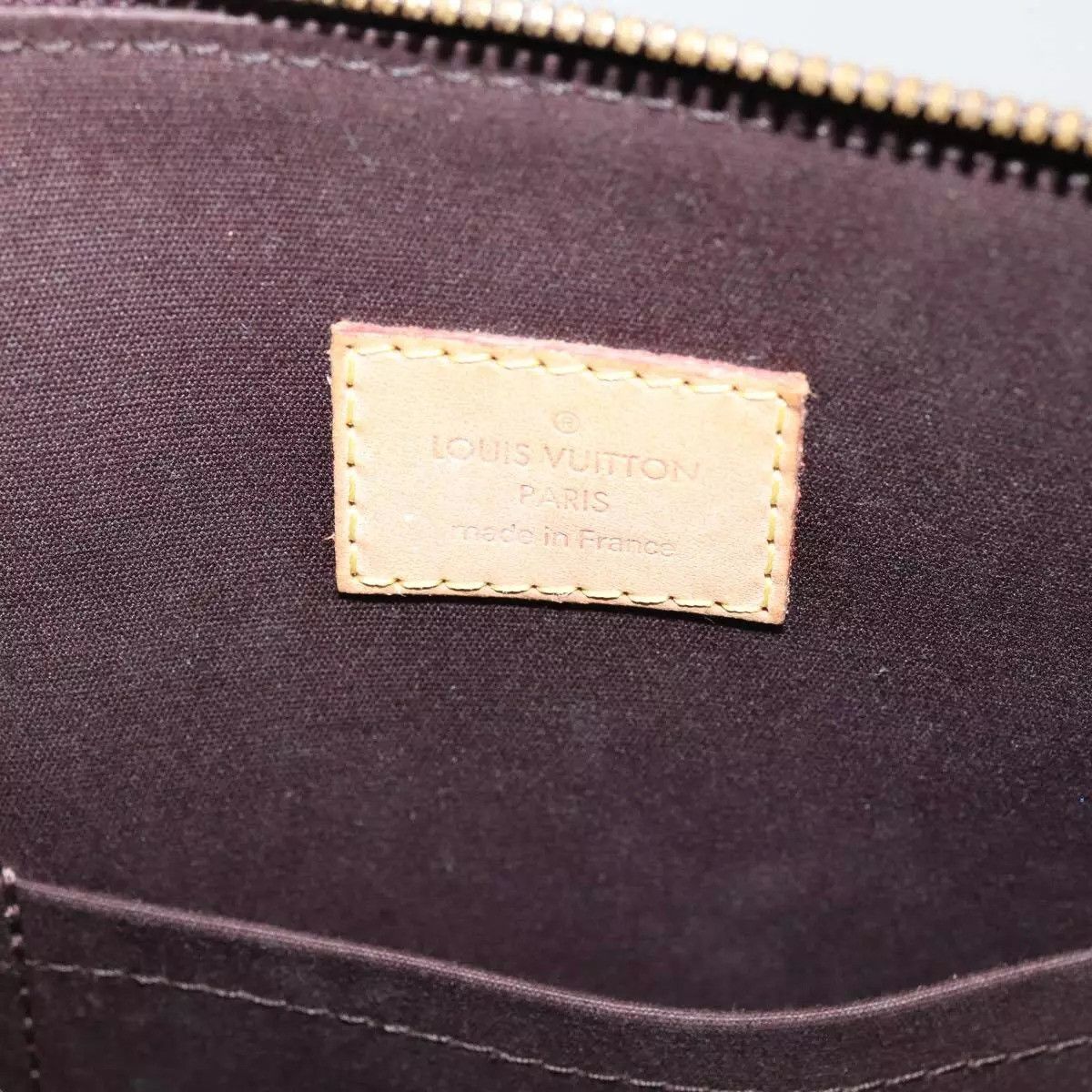 Louis Vuitton LOUIS VUITTON Monogram Vernis Alma GM Hand Bag Amarante Size ONE SIZE - 6 Thumbnail