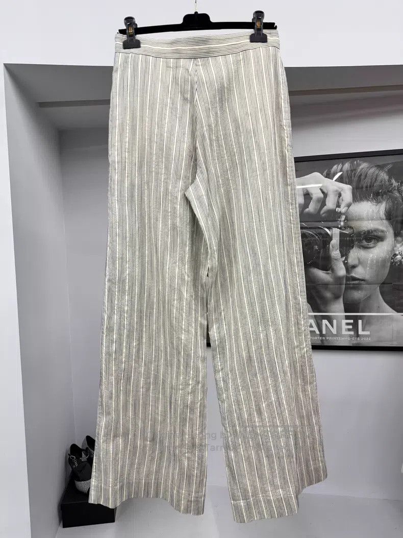 Dior Dior Button striped wide-leg pants Size 42" / US 20 - 3 Thumbnail