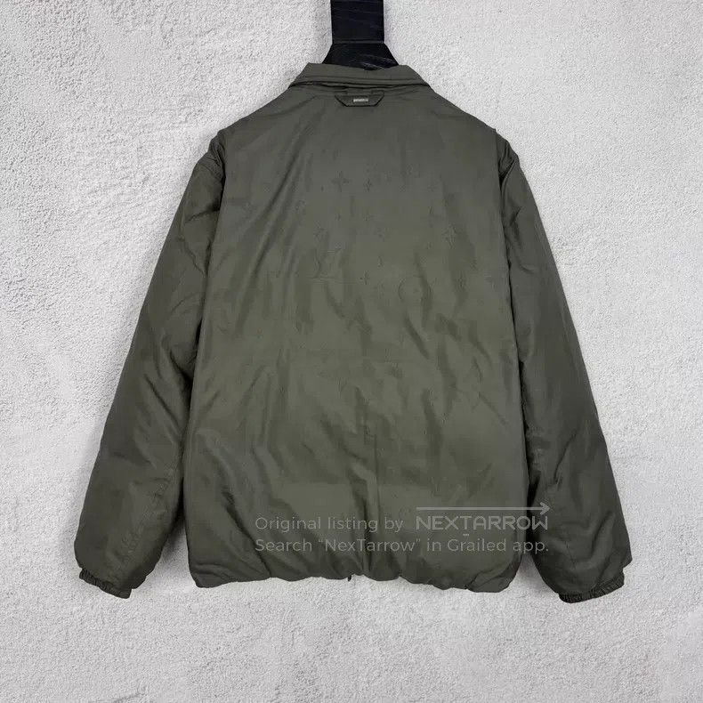 Louis Vuitton Louis Vuitton Green dark grain full-print reversible down Size US S / EU 44-46 / 1 - 2 Thumbnail