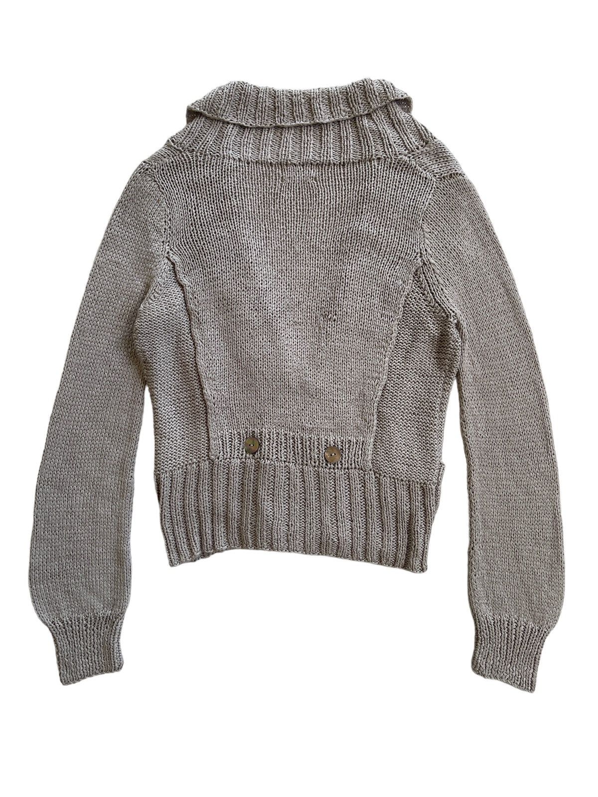 NOLLEY'S Nolleys Hand Knit Cropped Top Jacket Size XS / US 0-2 / IT 36-38 - 6 Thumbnail