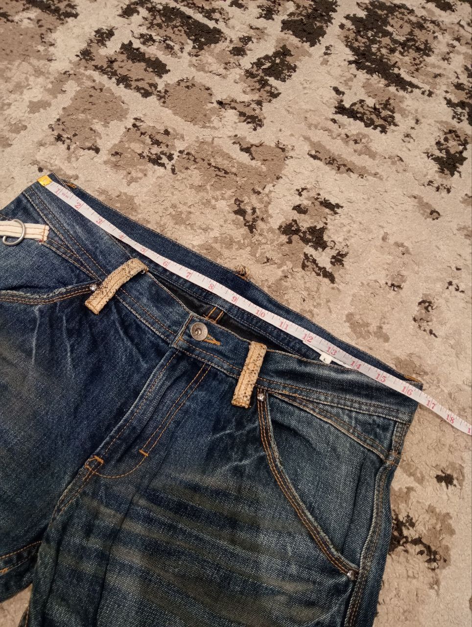 semanticdesign VINTAGE SEMANTIC DESIGN JAPAN SNAKE SKIN STYLE JEANS Size US 33 - 14 Thumbnail