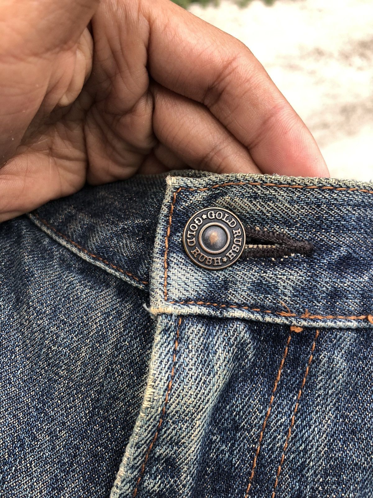 Japanese Brand VINTAGE RUSTY BLUE GOLD RUSH JEANS Size US 32 / EU 48 - 5 Thumbnail