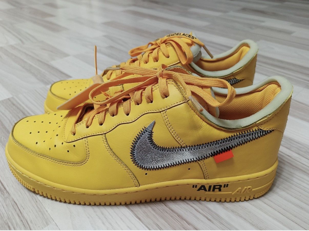 Nike × Off-White Nike Air Force 1 Low ICA Off-White University Gold/Lemonade Size US 13 / EU 46 - 9 Thumbnail