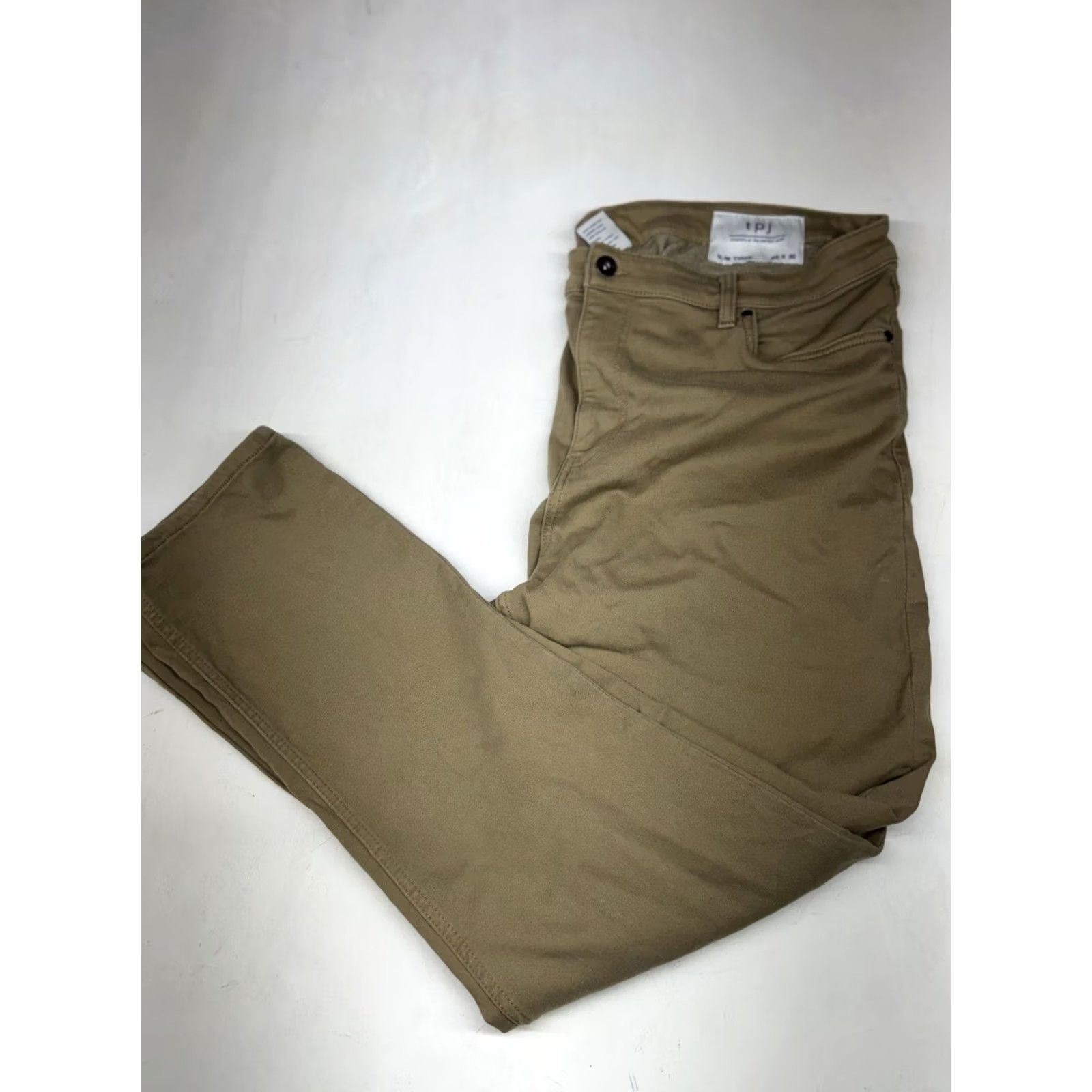 Vintage The Perfect Jean NYC Pants Jeans Mens 40x30 Brown Slim Thick High Rise Denimh Inseam 30in Khakis Work Biker Utility Bohemian Preppy Slimming Size US 40 / EU 56 - 2 Thumbnail
