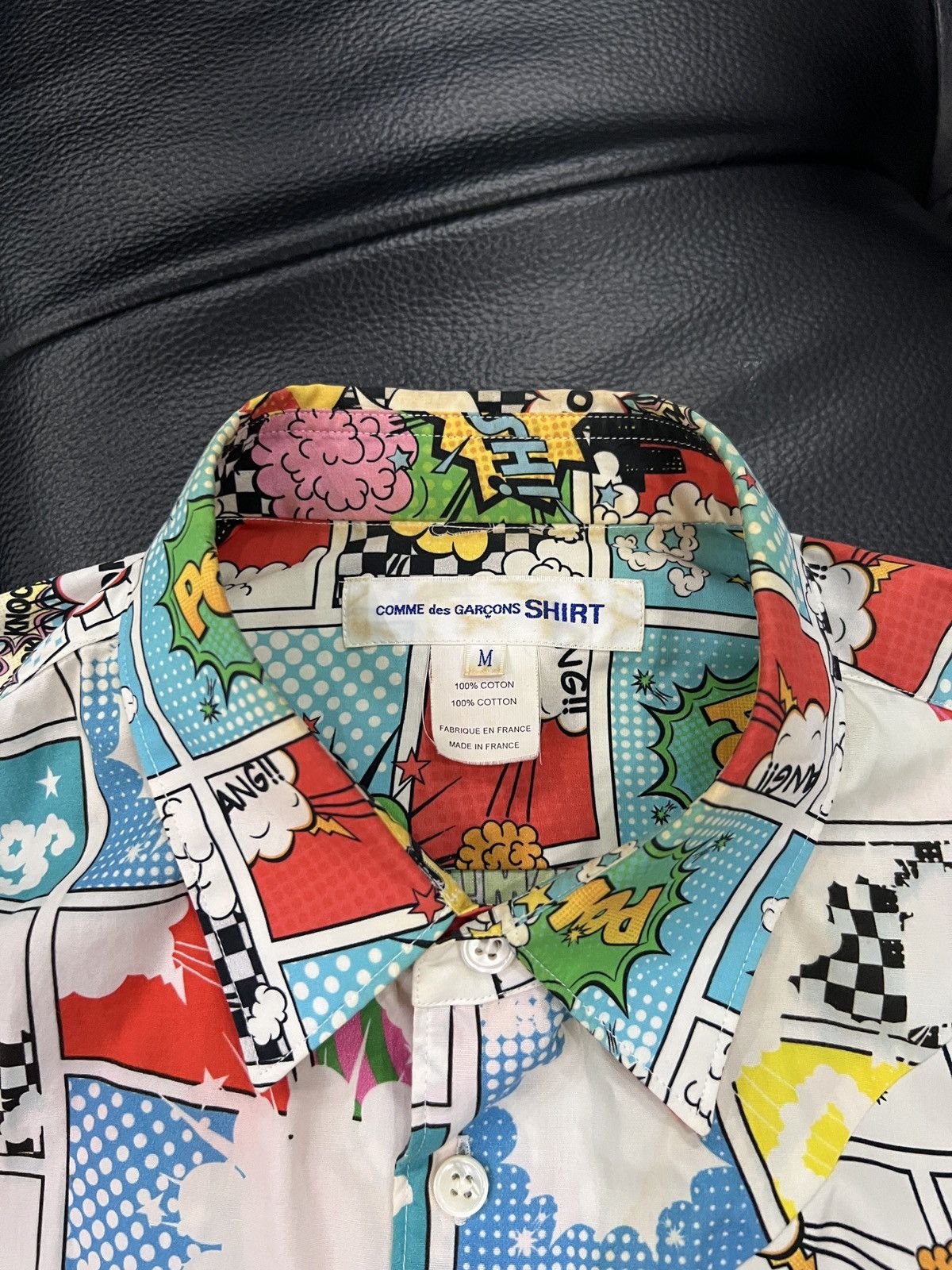 Comme des Garcons SHIRT Comme des Garçons SHIRT Comic Print Patchwork Shirt Size US M / EU 48-50 / 2 - 5 Thumbnail
