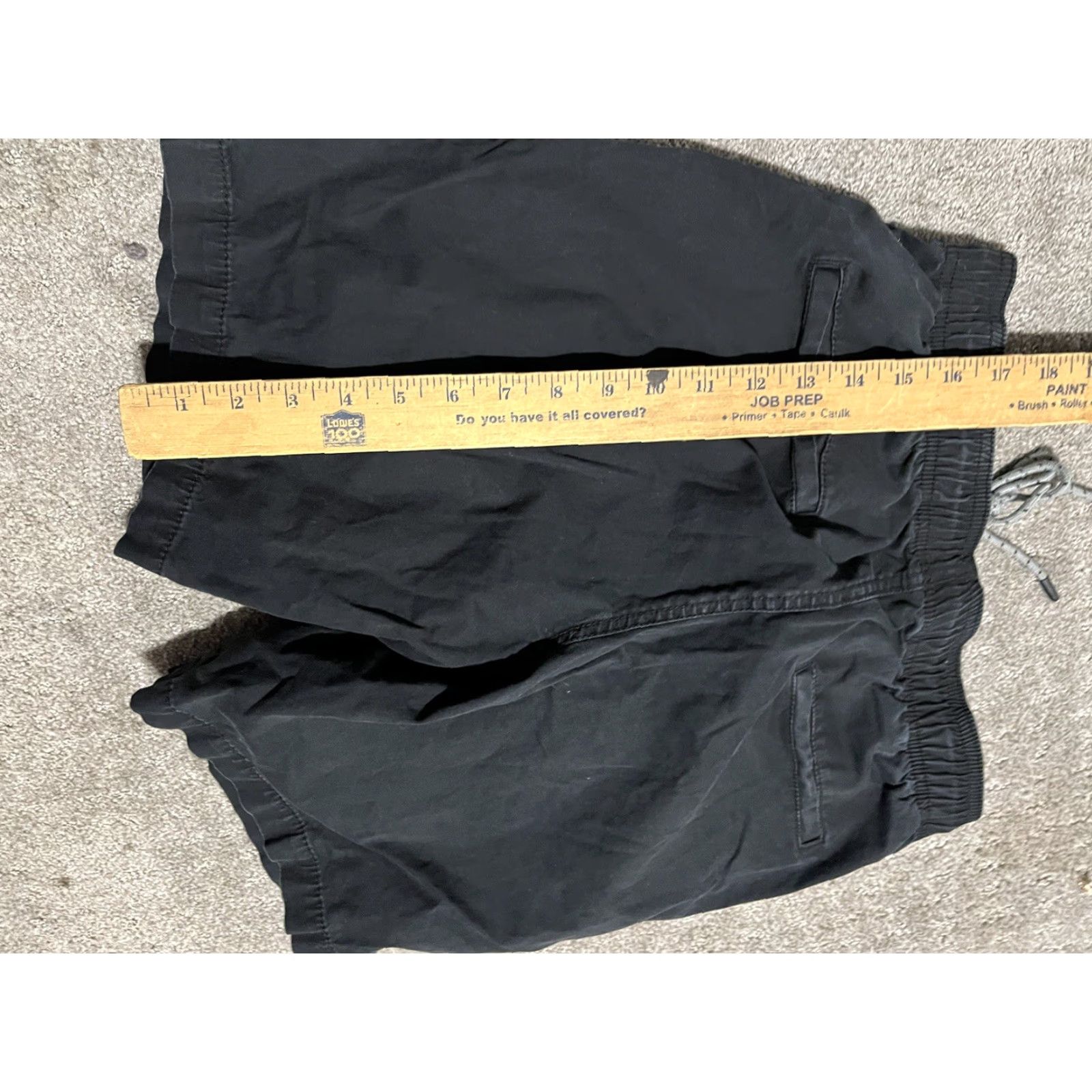 Vintage AeroPostale Mens Chino Shorts Casual 8 Inseam XS Black Cotton Blend Stretch Regular Front Logo Size US 27 - 5 Thumbnail
