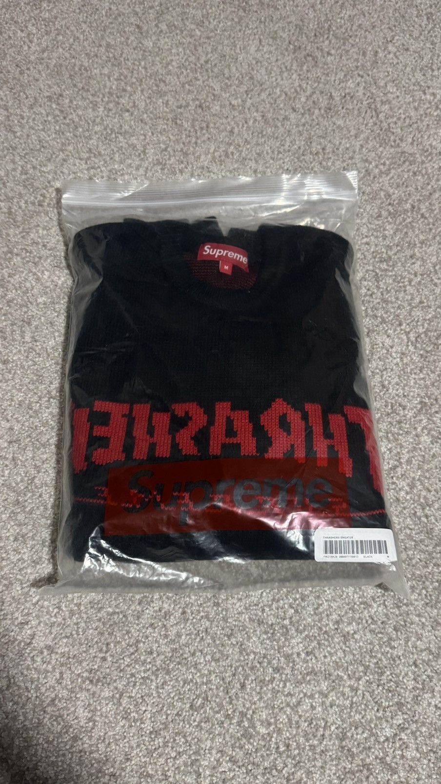 Supreme × Thrasher FW21 Supreme Thrasher Sweater Black Size US M / EU 48-50 / 2 - 1 Thumbnail