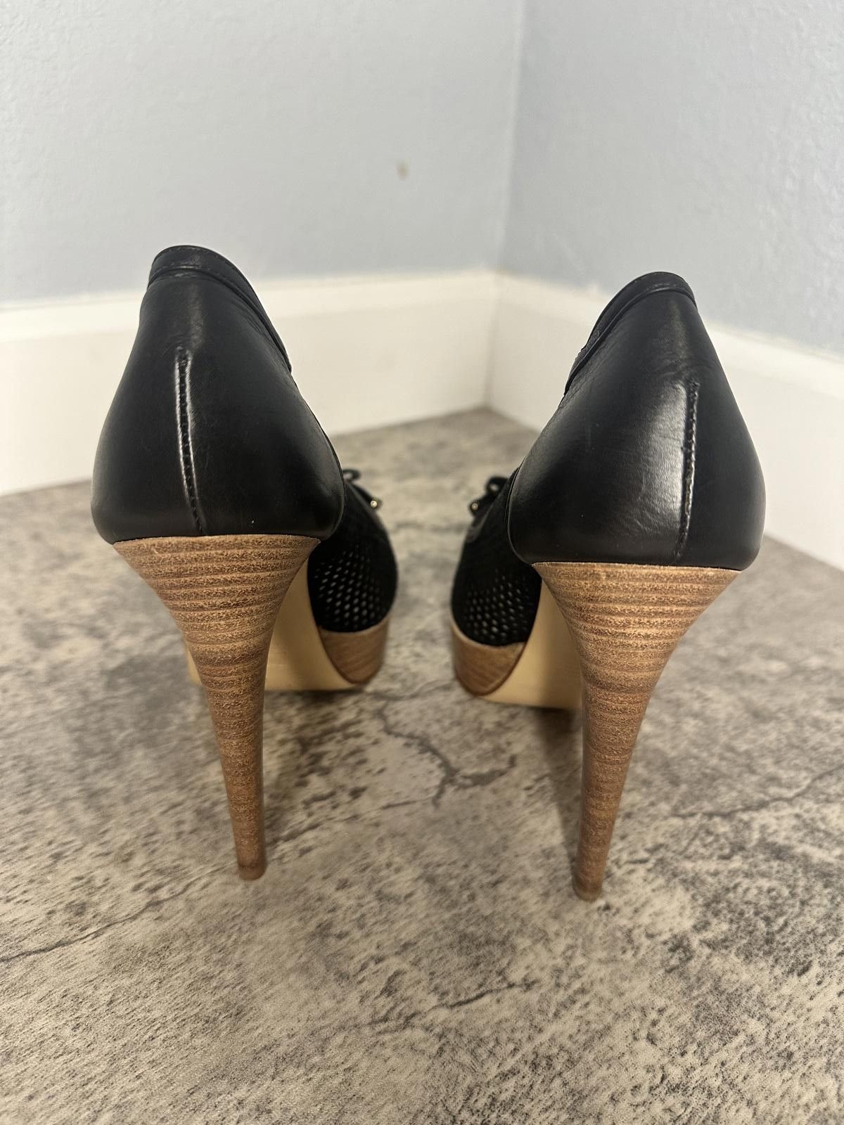Designer R & Renzi Peep Toe Heels Size US 8.5 / IT 38.5 - 2 Thumbnail