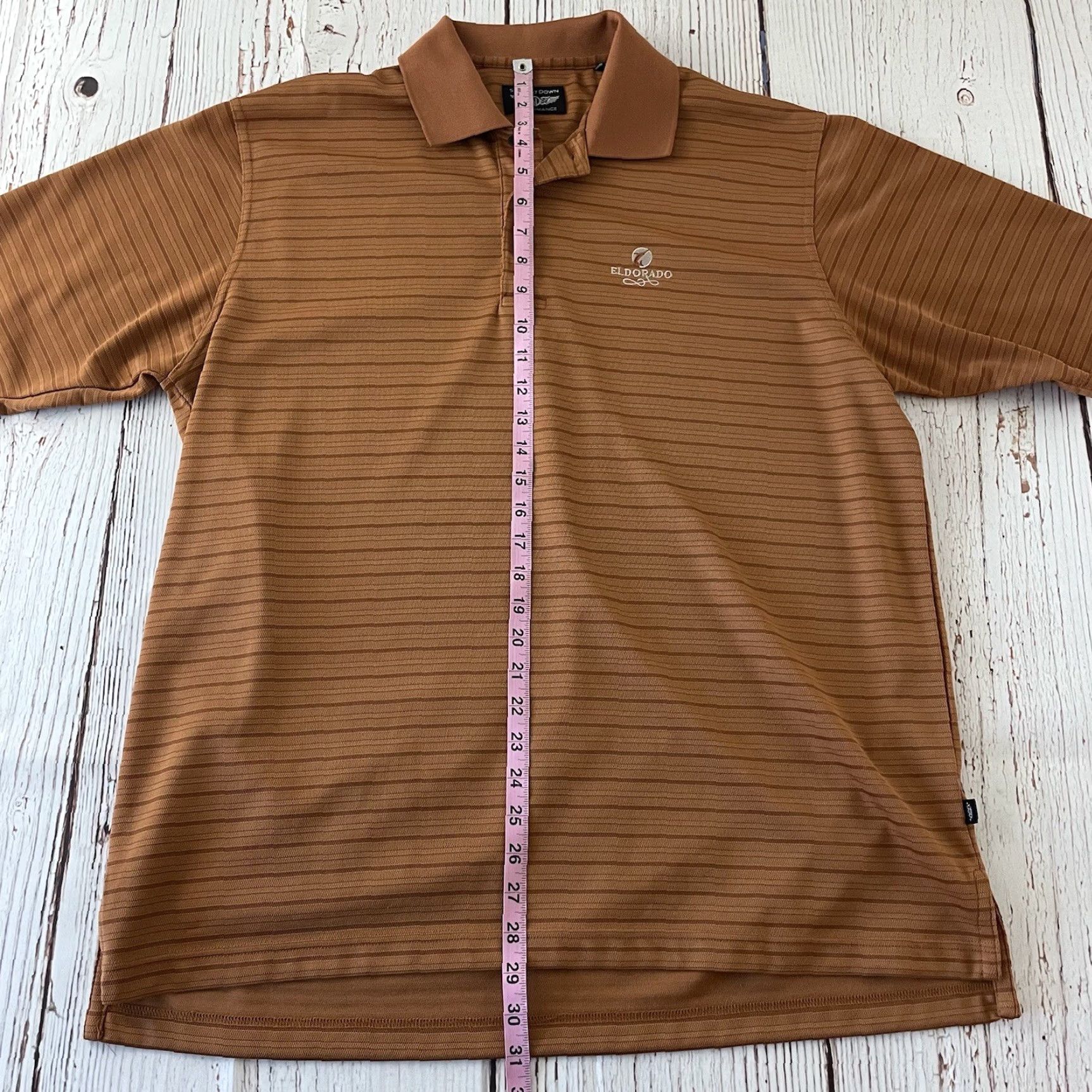 Vintage Straight Down Polo Shirt Mens Medium Brown Short Sleeve Performance Eldorado Shirt Size US M / EU 48-50 / 2 - 7 Thumbnail