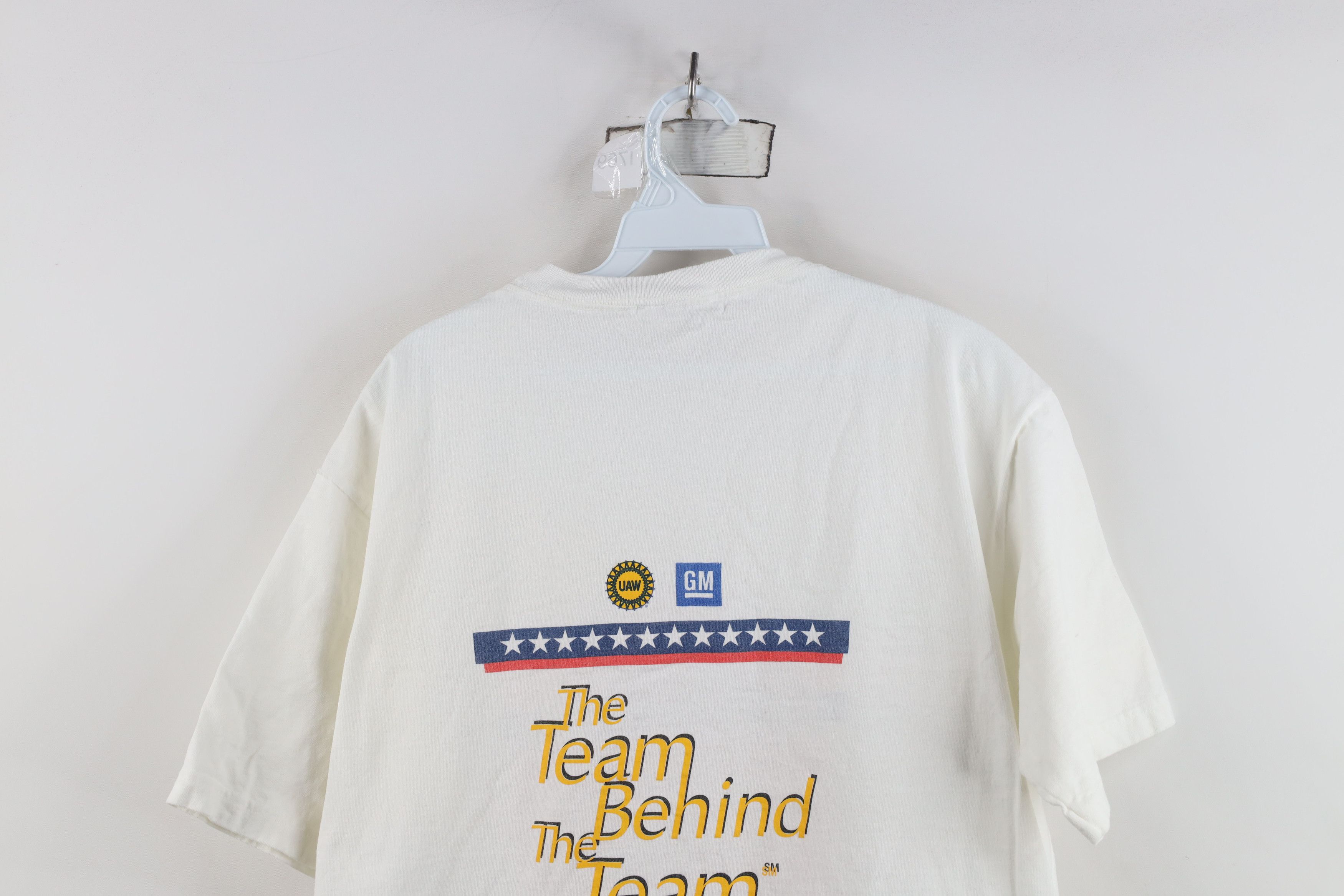 Vintage Vintage 90s Y2K Union Made Motors USA Olympics T-Shirt USA Size US L / EU 52-54 / 3 - 14 Thumbnail