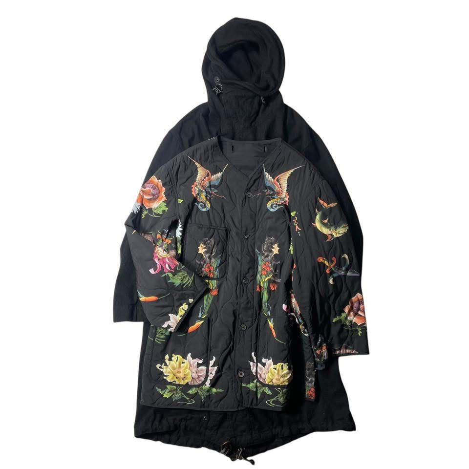 Other × Yohji Yamamoto VERY RARE🔥 YOHJI YAMAMOTO 03AW DOUBLE-SIDED WOOL COAT Size US L / EU 52-54 / 3 - 5 Thumbnail