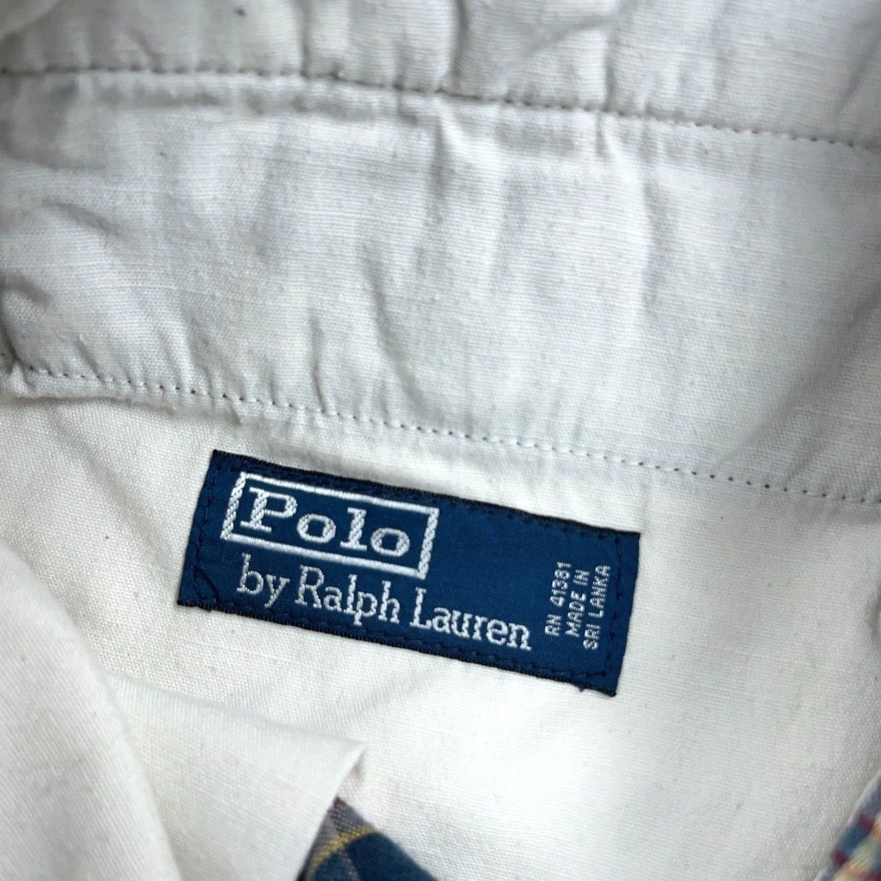 Polo Ralph Lauren VINTAGE Polo Ralph Lauren Chino Shorts Men 32 Blue Plaid Classic Casual Knit Summer Size US XS / EU 42 / 0 - 3 Thumbnail