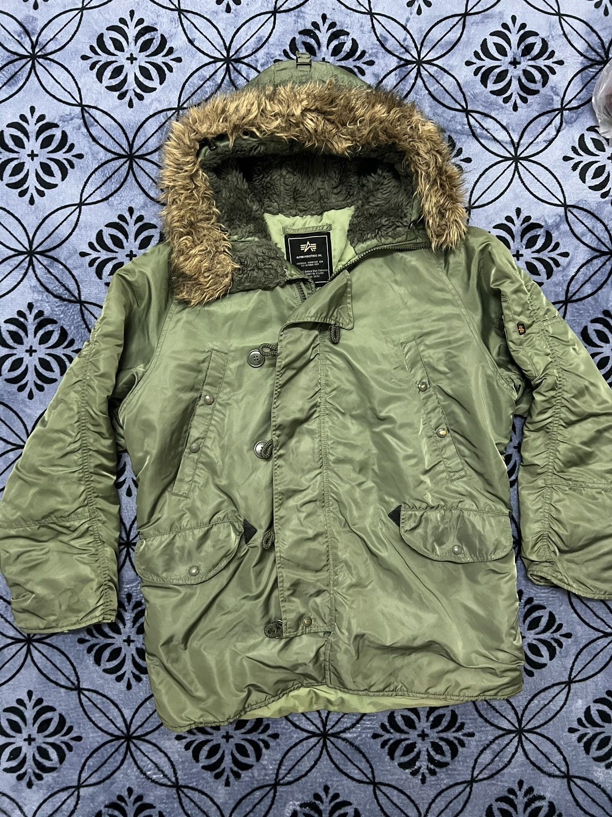 Alpha Industries × Vintage Alpha Industries Bomber / Parka Jacket Streetwear vintage Size US M / EU 48-50 / 2 - 1 Thumbnail