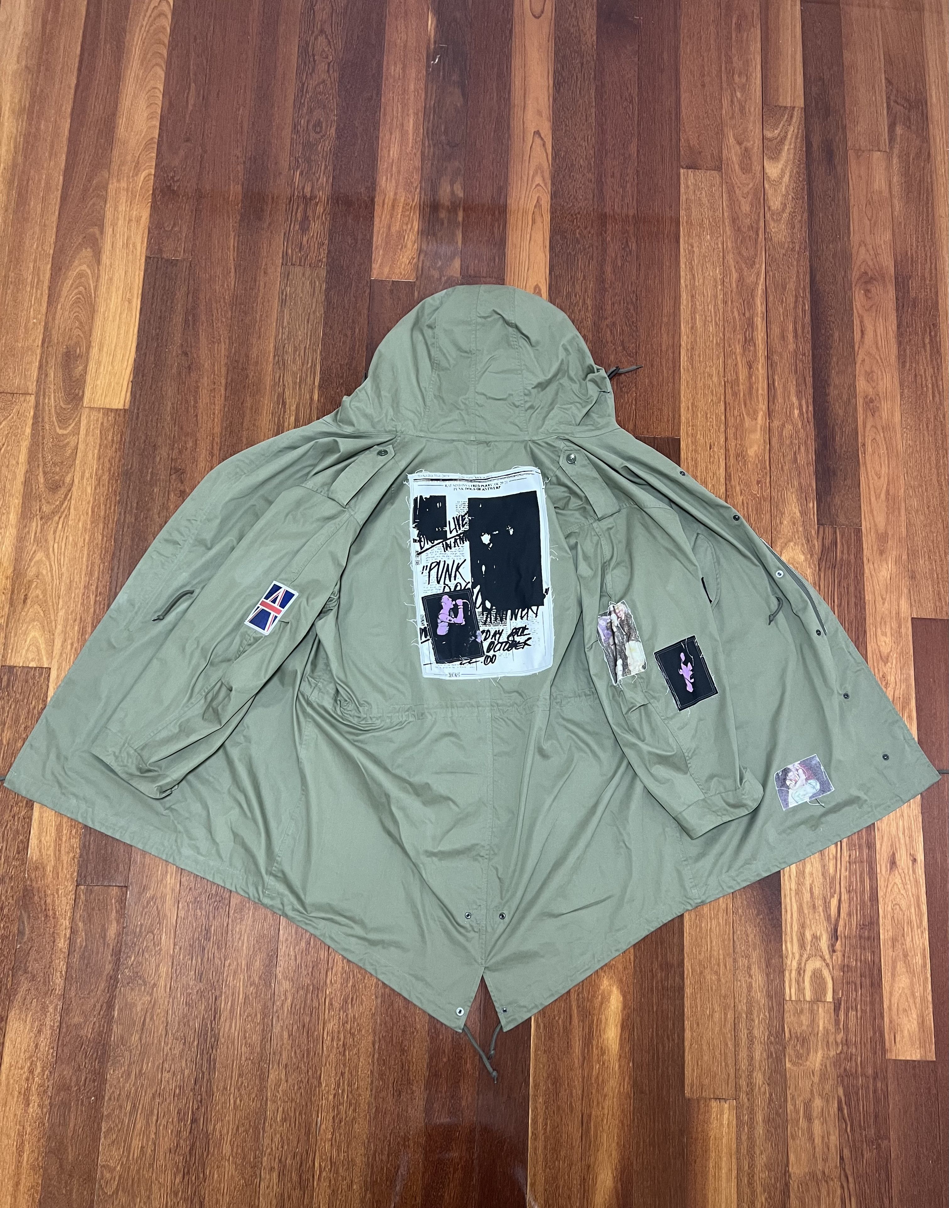 Fred Perry × Raf Simons 💚 AW20 Raf Simons x Fred Perry Detachable Liner Parka Olive Size US M / EU 48-50 / 2 - 7 Thumbnail
