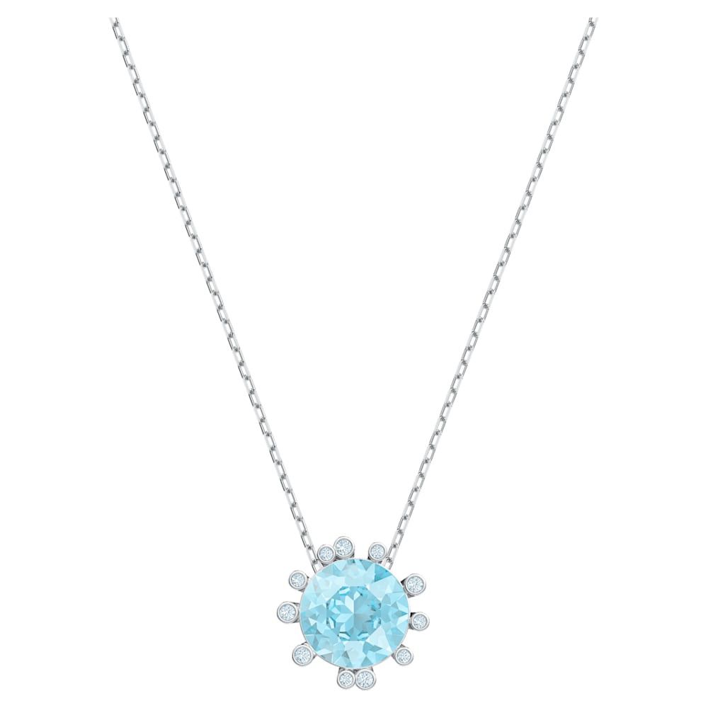 Swarovski Swarovski Crystal Olive Aqua Blue Crystal Pendant Necklace Size ONE SIZE - 2 Thumbnail