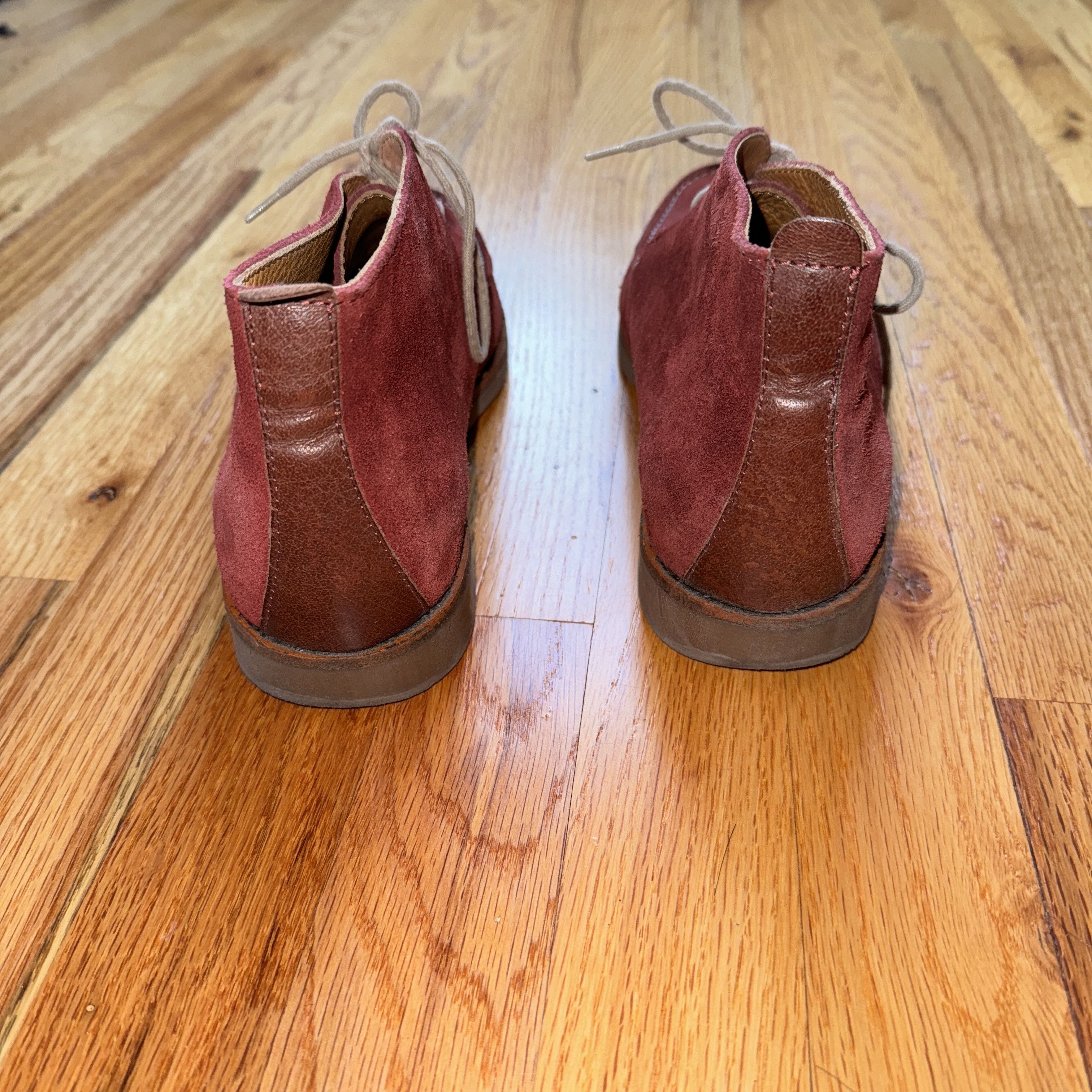 Massimo Dutti BURGANDY SUEDE BOOTS MASSIMO DUTTI SIZE 8 1/2 / 41 Size US 8.5 / EU 41-42 - 6 Thumbnail
