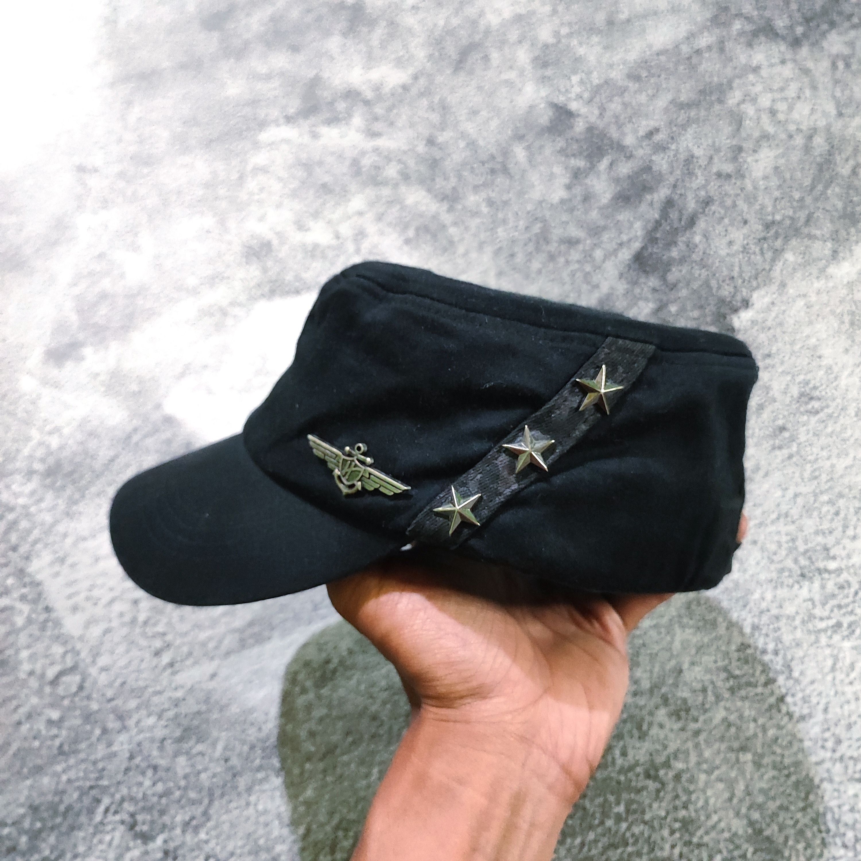 Japanese Brand H.Coustic Ditsetressed Patrol Caps Size ONE SIZE - 4 Thumbnail