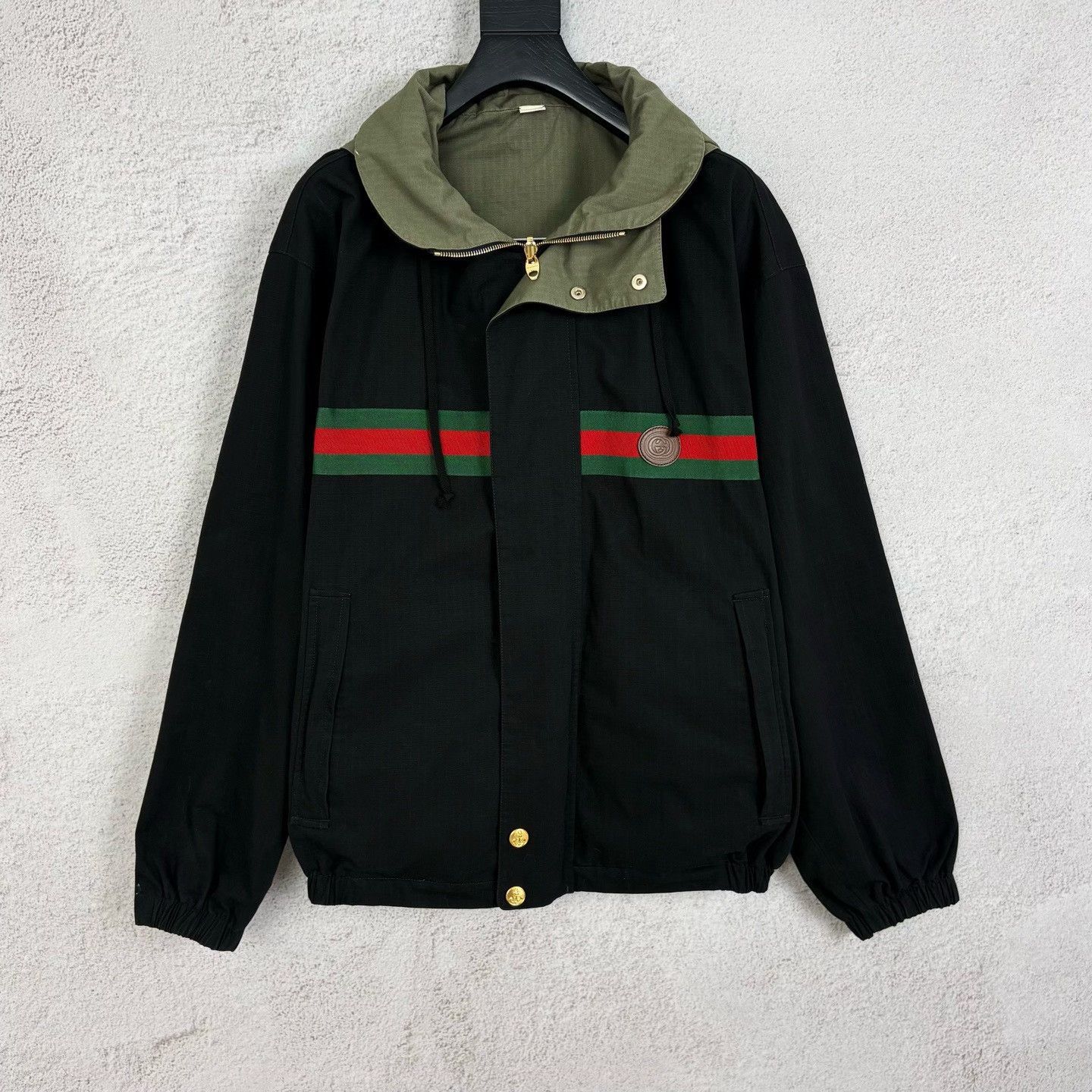 Gucci Gucci Embroidered Green Light Jacket s Men Size US S / EU 44-46 / 1 - 1 Thumbnail