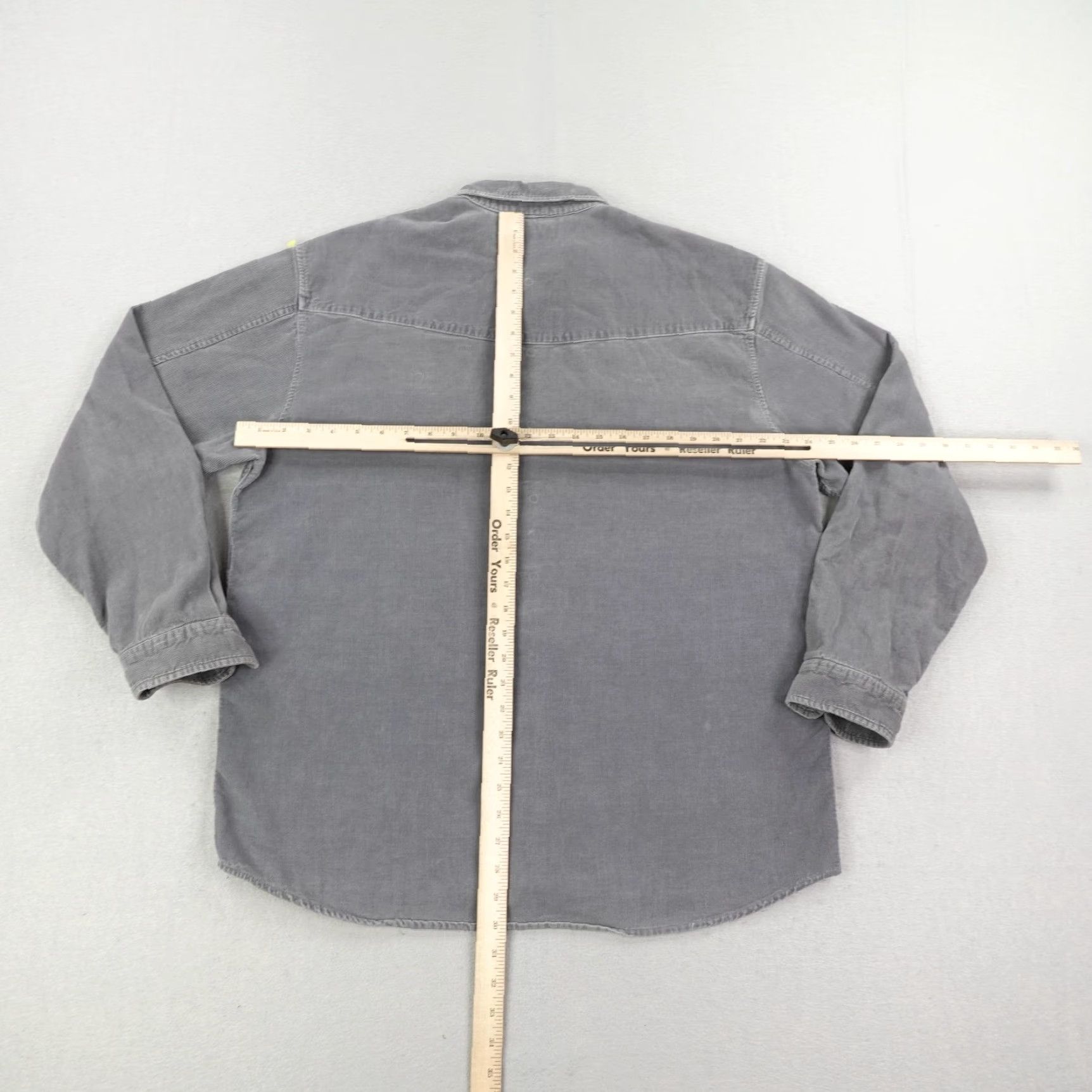 Quiksilver VINTAGE Quiksilver Men's XL Gray Corduroy Western Snap Shirt Casual Casualwear Size US XL / EU 56 / 4 - 6 Thumbnail