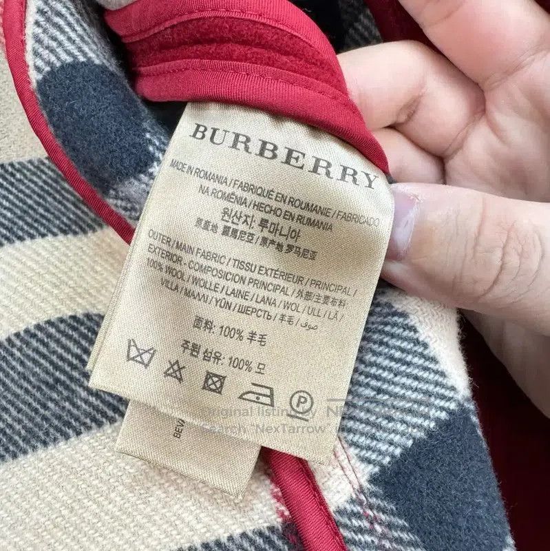 Burberry Burberry Red Wool Toggle Coat for Women. Size M / US 6-8 / IT 42-44 - 7 Thumbnail