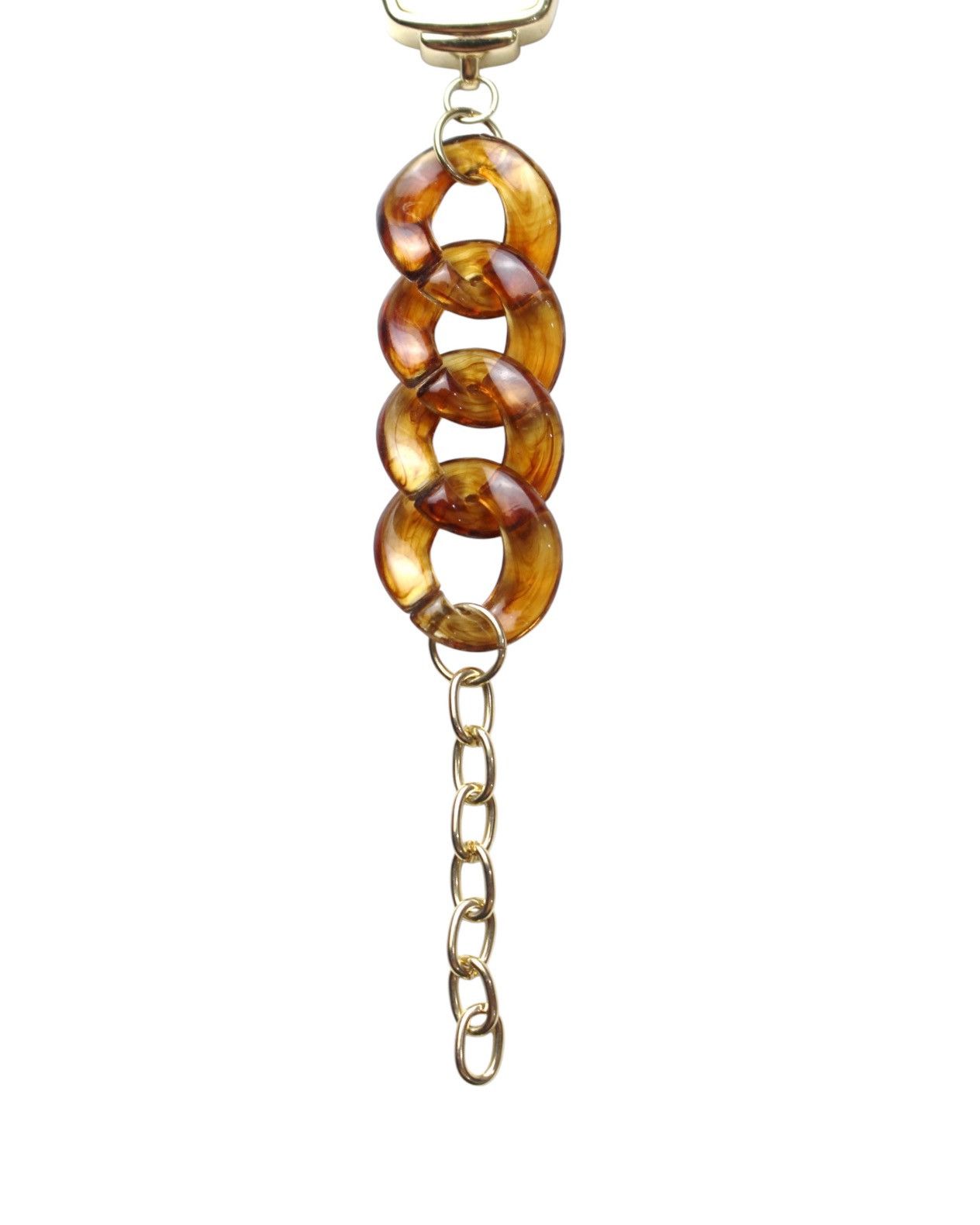Japanese Brand NIKO AND AMBER RESIN & GOLD LINK CHAIN WATCH Size ONE SIZE - 5 Thumbnail