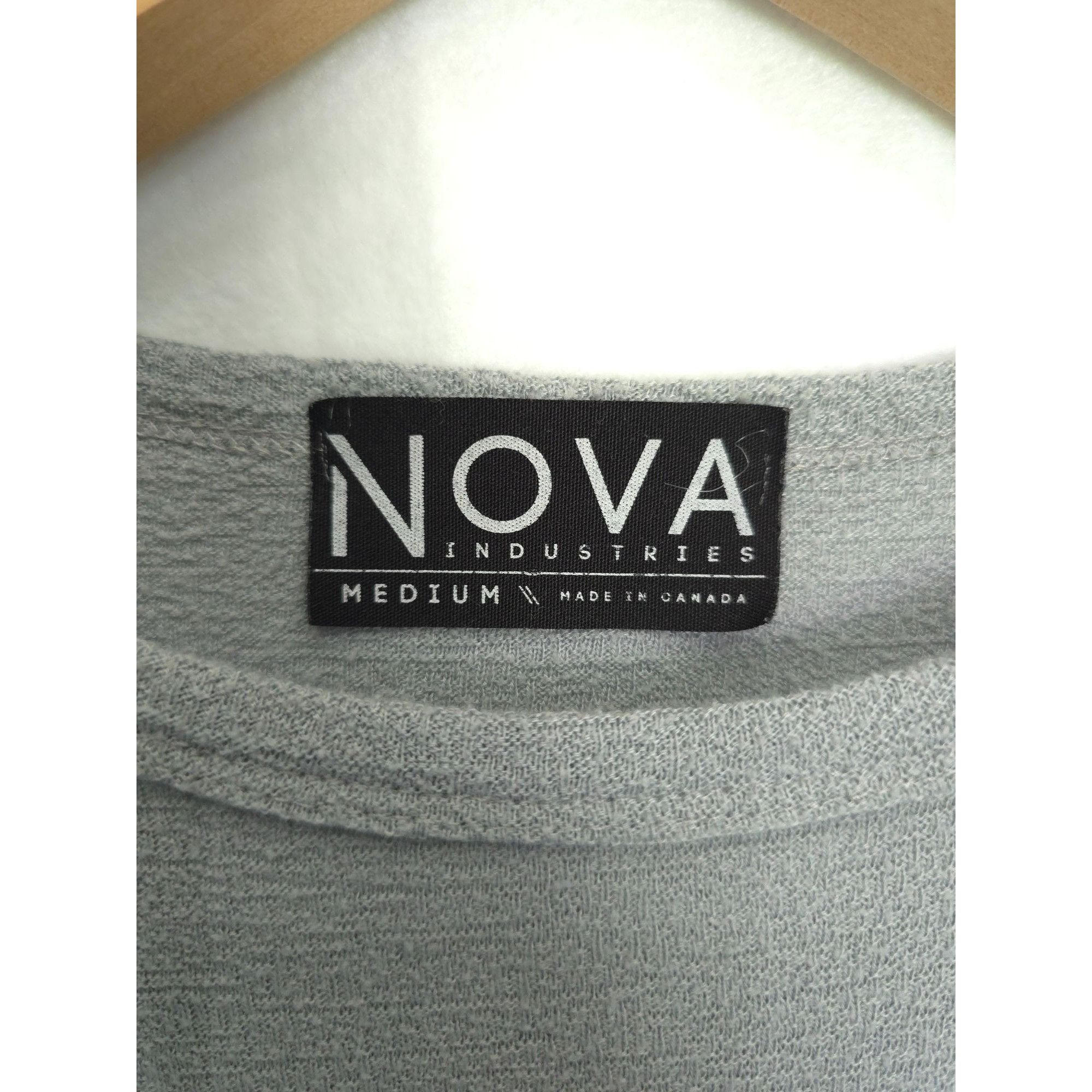 Vintage Vintage Nova Industries Gray Short Sleeve Textured Top Size Size M / US 6-8 / IT 42-44 - 2 Thumbnail