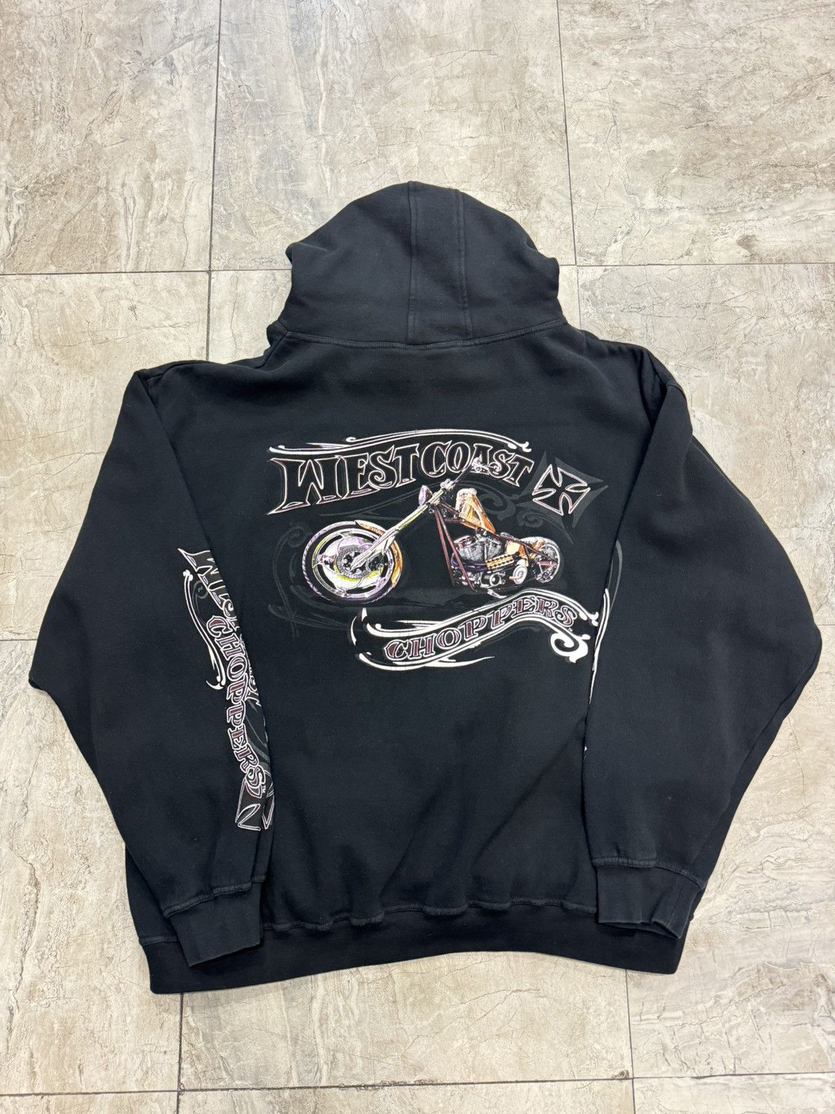 West Coast Choppers Vintage West Coast Choppers Hoodie Size US XL / EU 56 / 4 - 3 Thumbnail